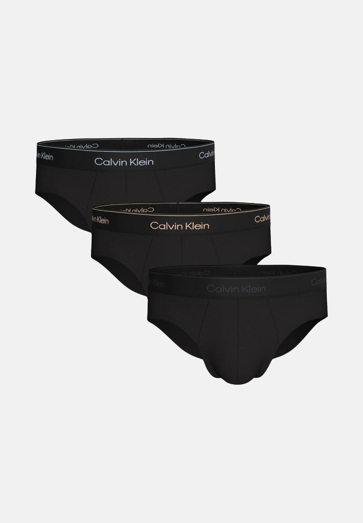 CALVIN KLEIN Slip (3 paia) neri da uomo LV00NB4388 40I CALVIN KLEIN