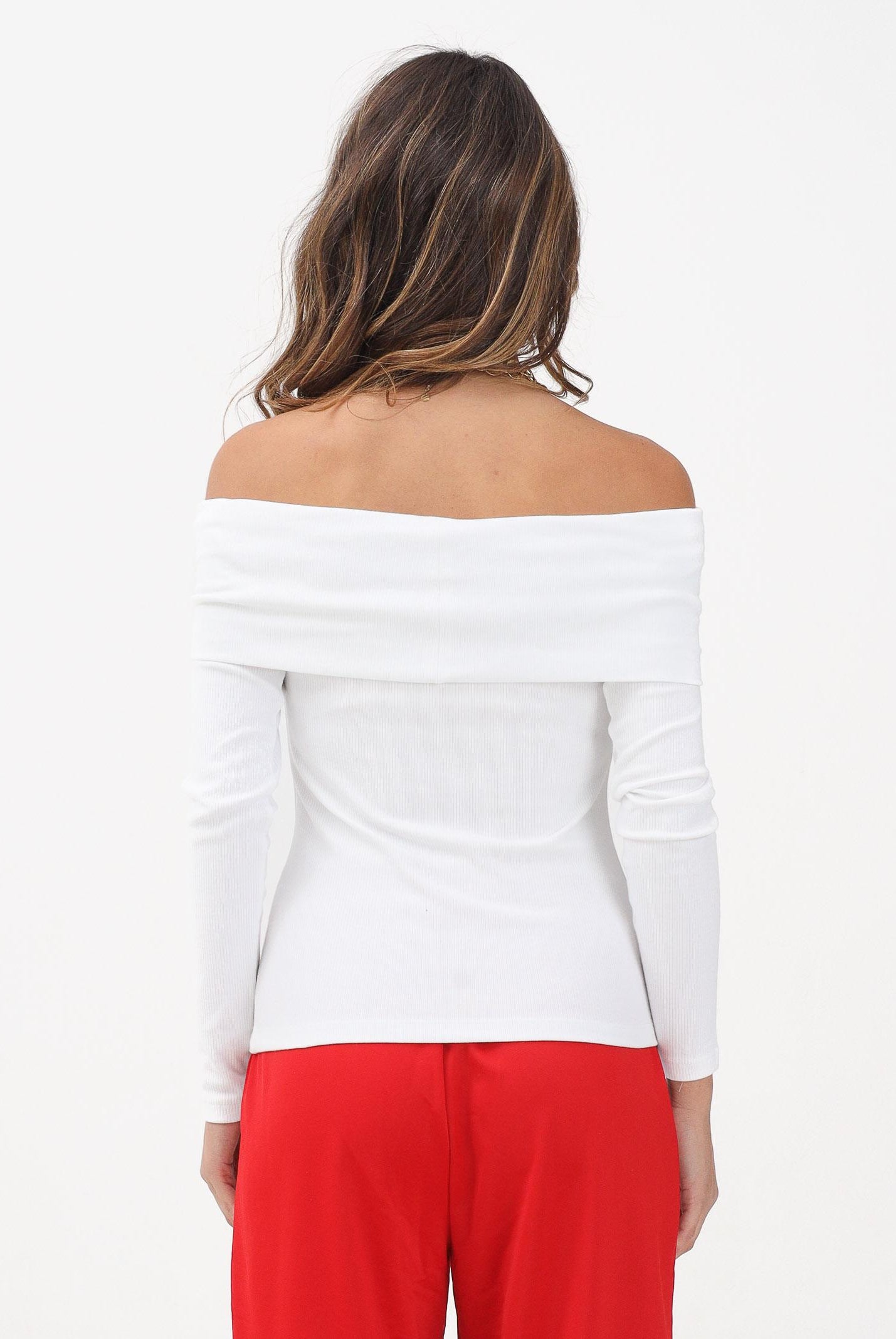 ADIDAS ORIGINALS Maglia Adidas Originals Off Shoulder bianca da donna KA2691 . ADIDAS ORIGINALS