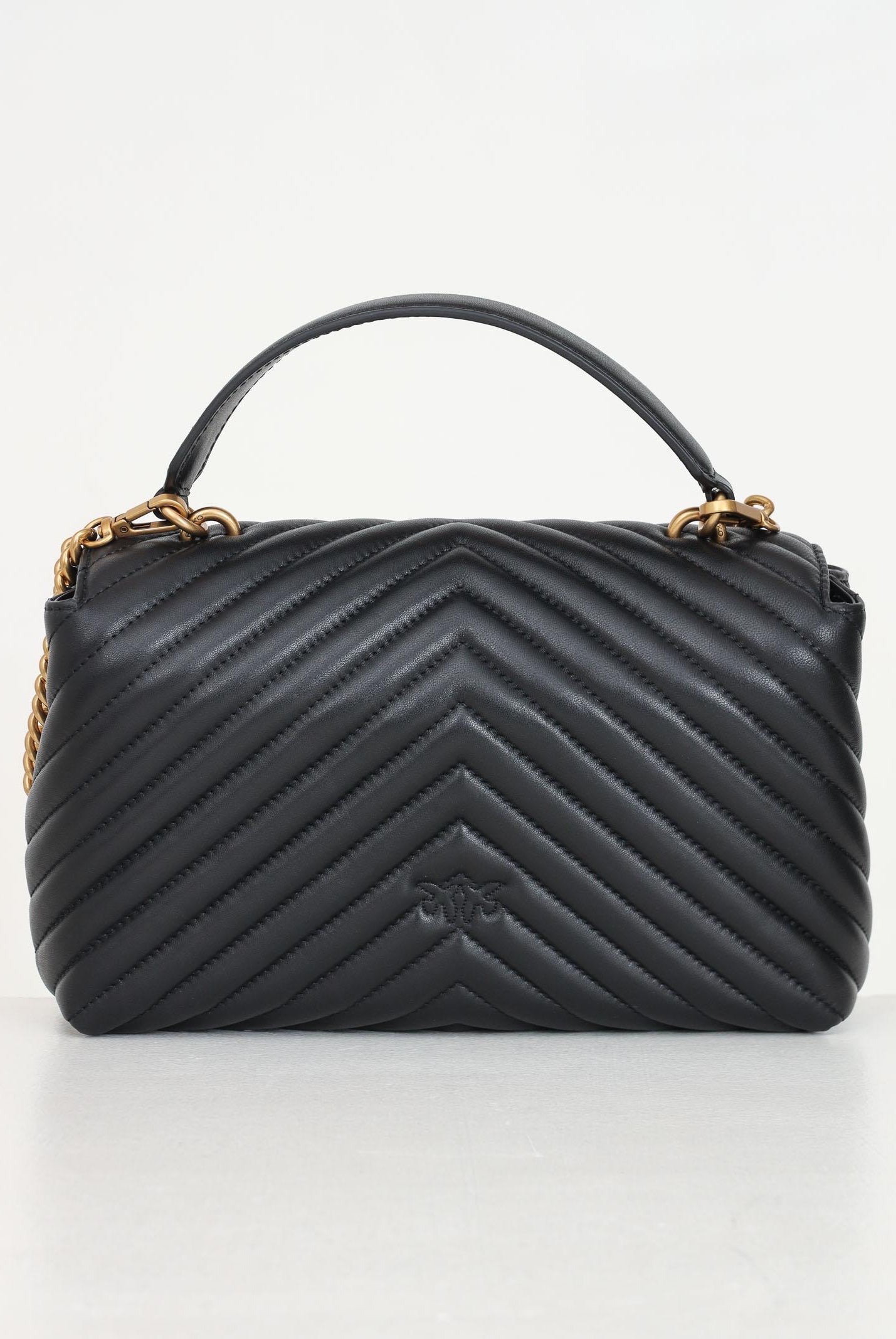 Borsa a mano Classic Love Bag Puff nera da donna 100043A0GK Z99Q PINKO