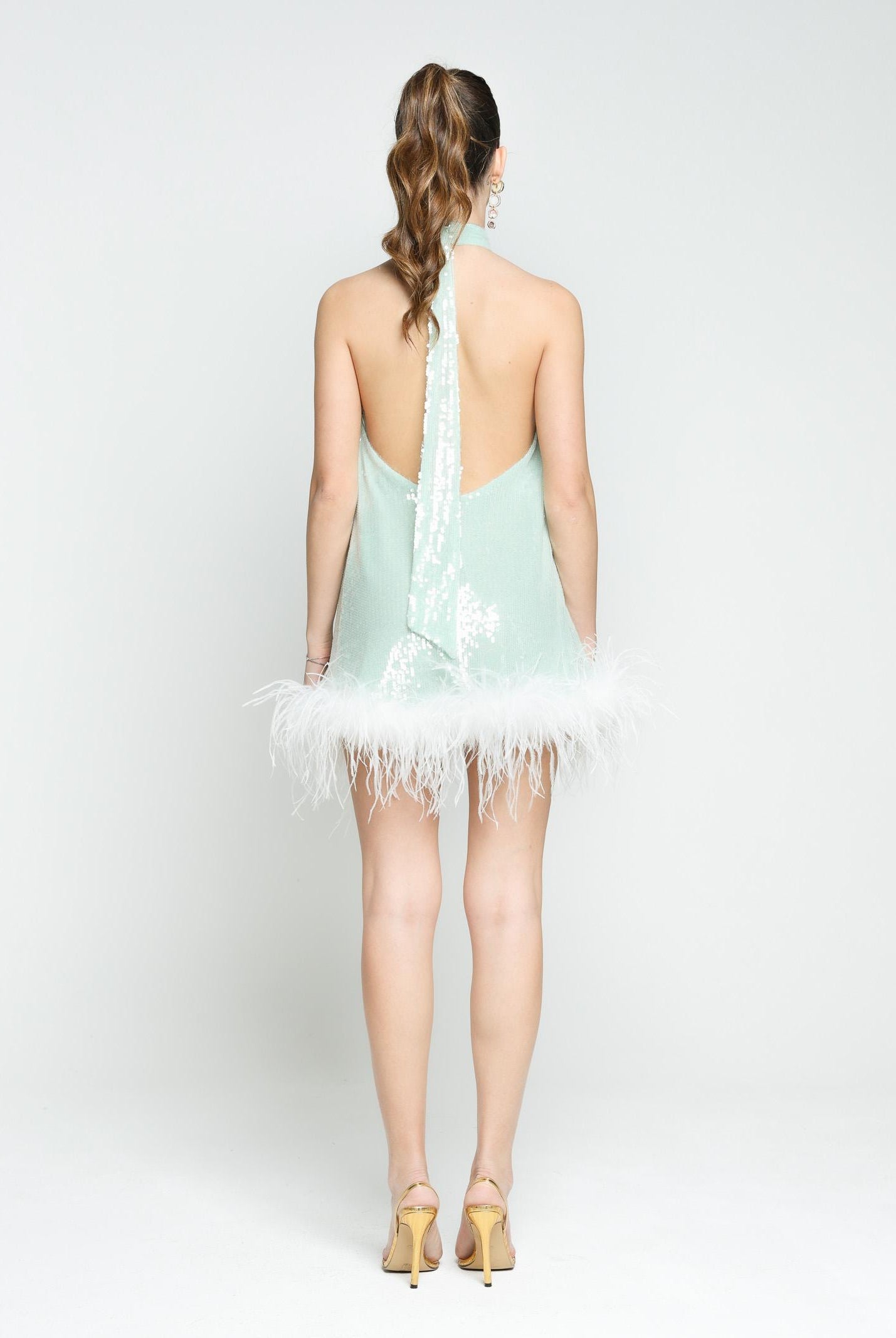 SANTAS Abito corto CUPCAKES verde menta da donna PV25016 VERDE SANTAS