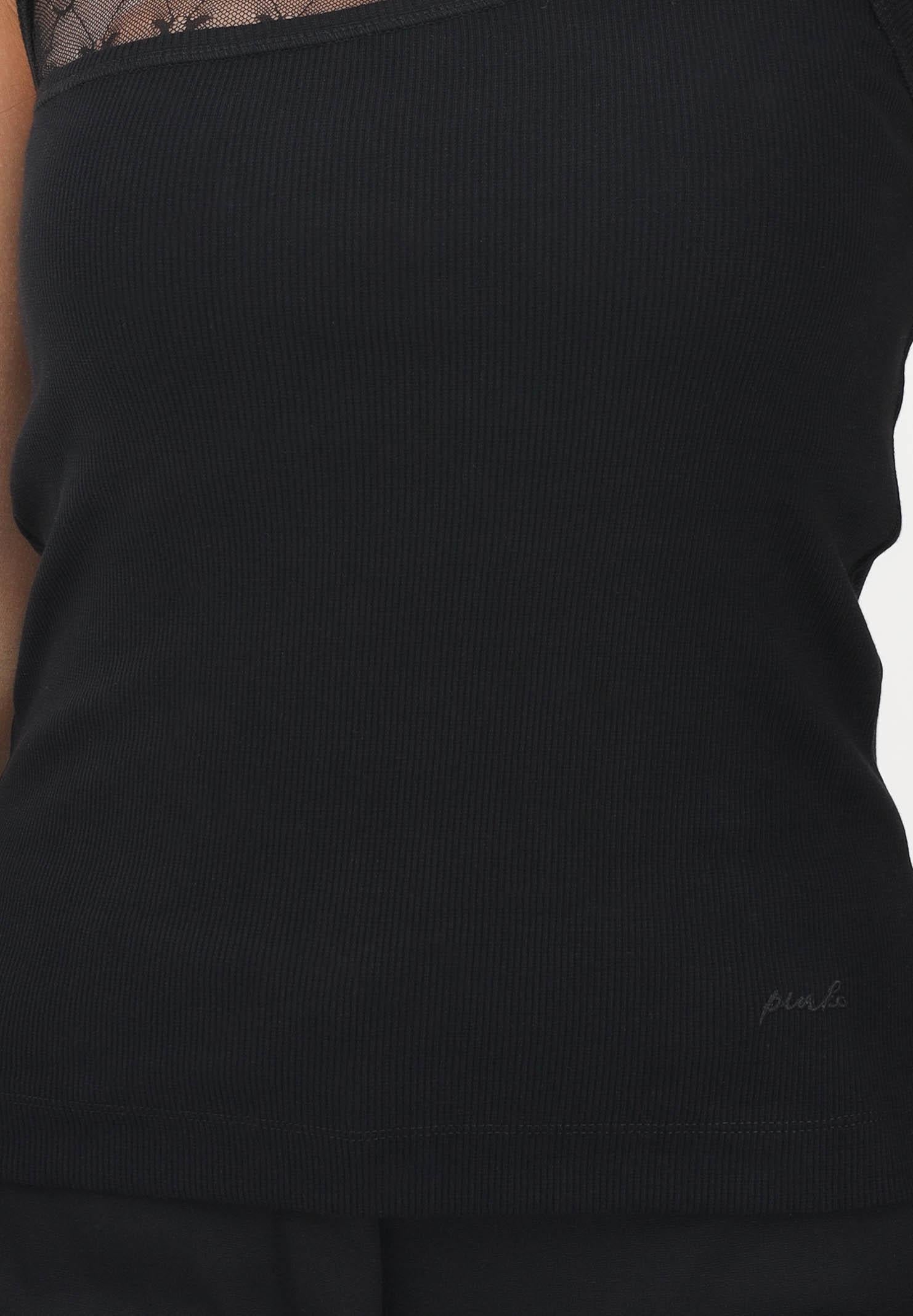 PINKO Canotta CUPBOARD nera da donna 106461A362 Z99 PINKO