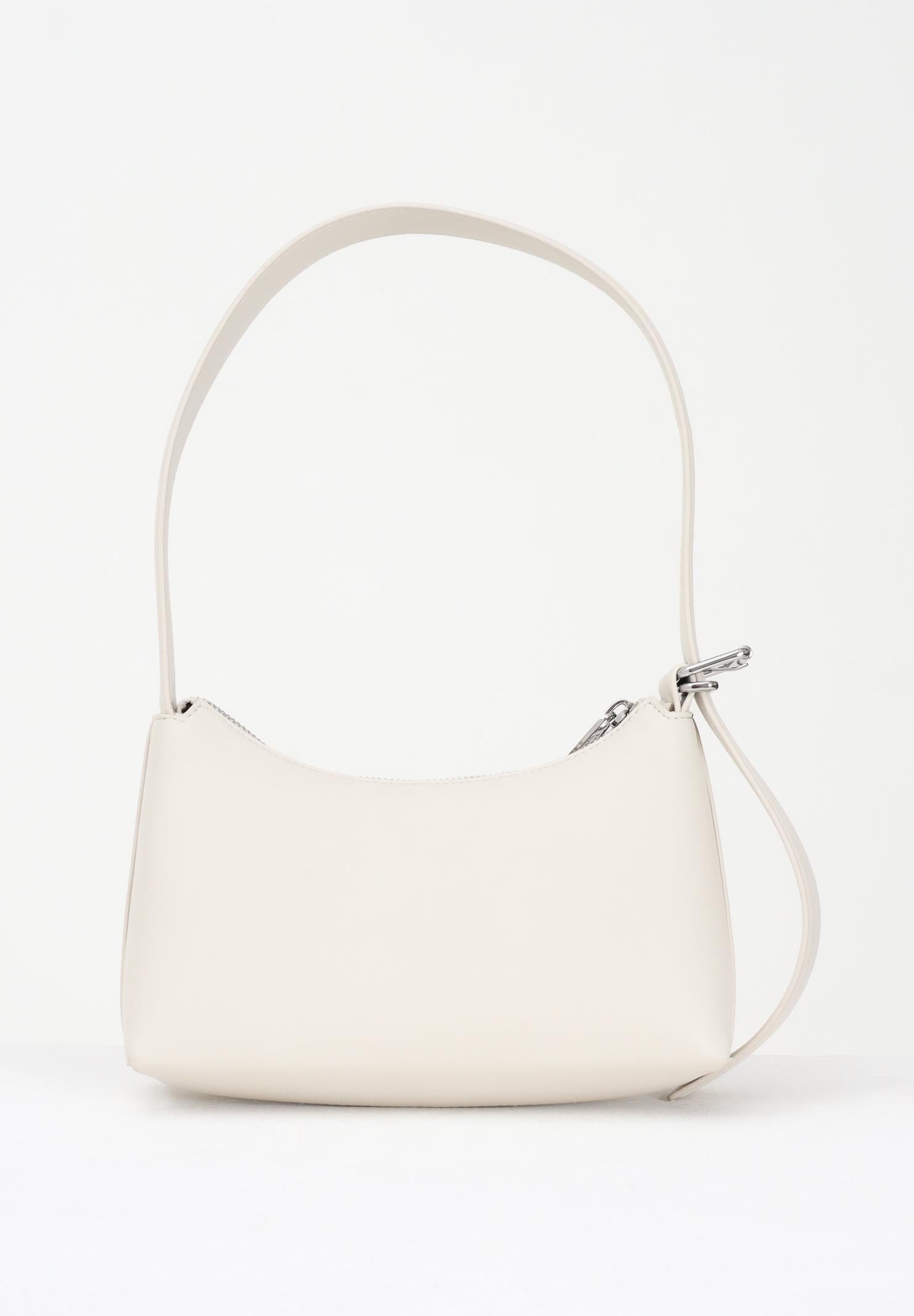 TOMMY JEANS Borsa a spalla panna da donna con logo AW0AW17873 BDS TOMMY JEANS