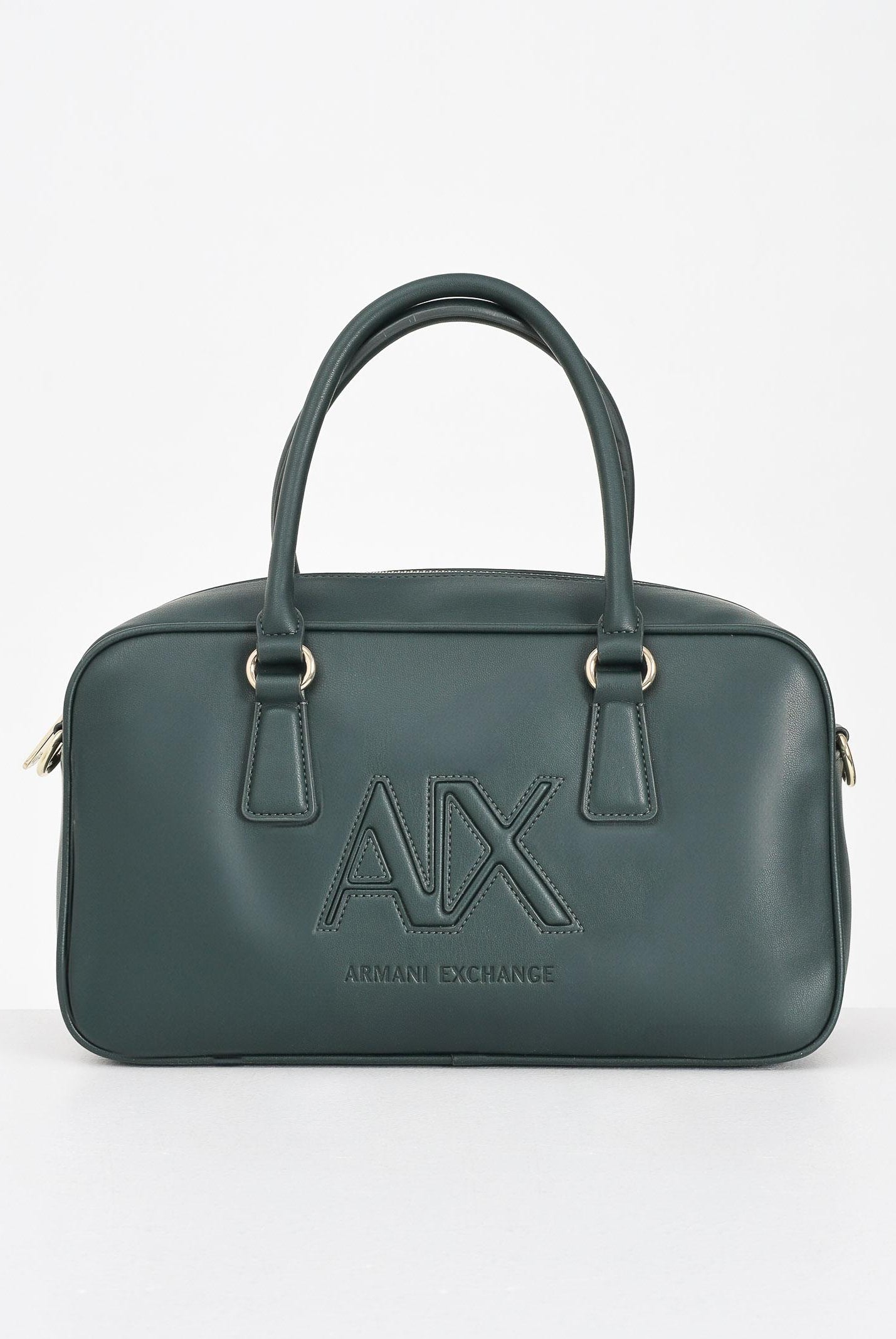 ARMANI EXCHANGE Borsa a spalla verde da donna con ricamo logo XW001566AF15634 U7304 ARMANI EXCHANGE