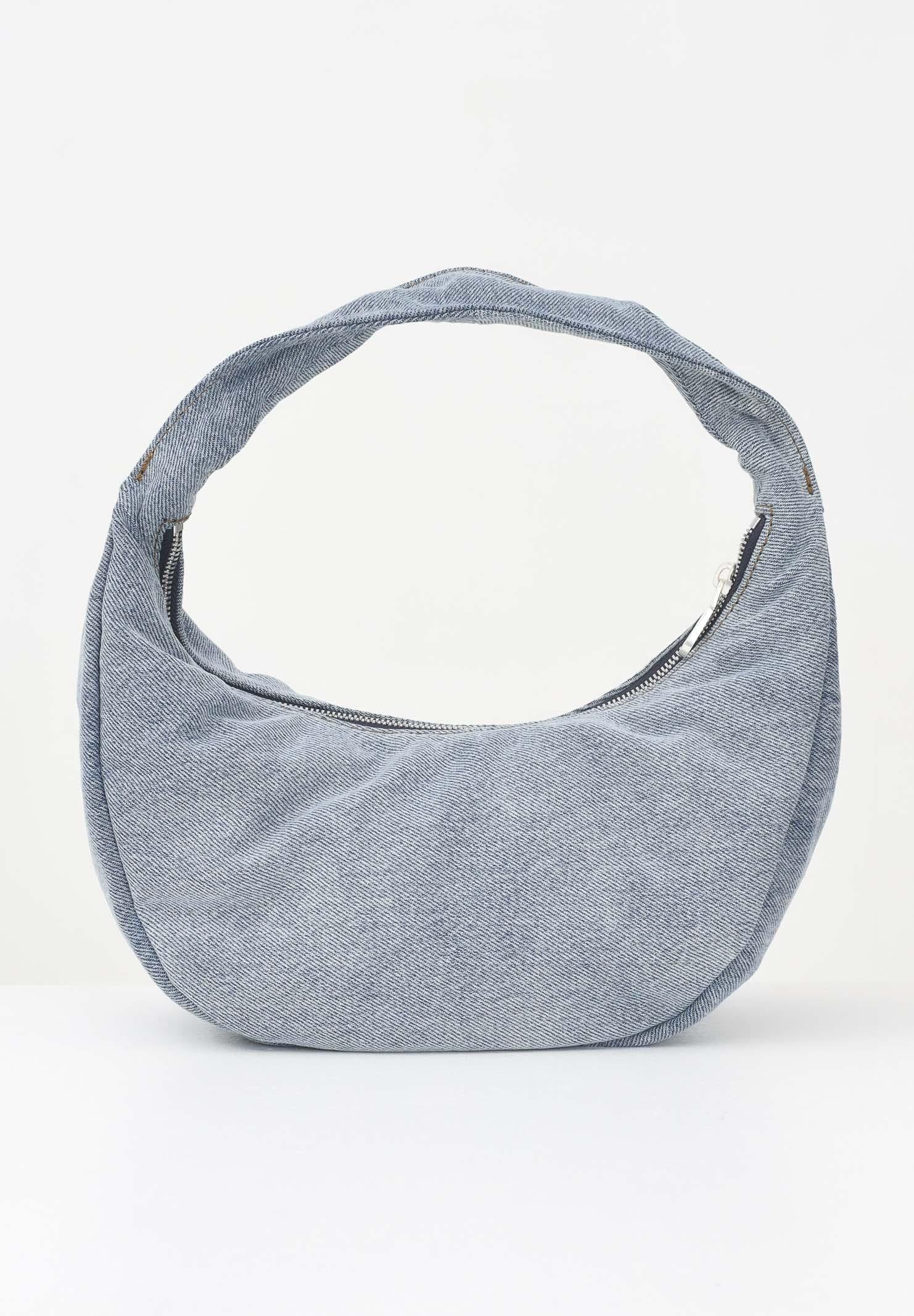 CALVIN KLEIN Borsa a spalla in denim chiaro da donna con logo LV04F3207G VGO CALVIN KLEIN