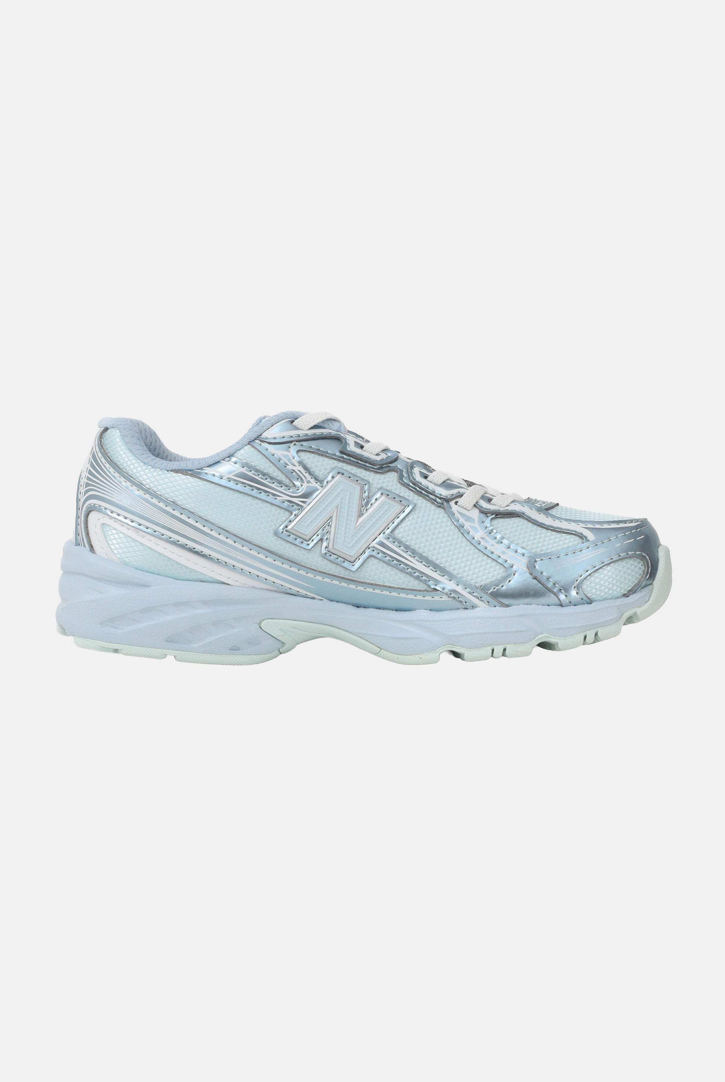 NEW BALANCE Sneakers 740 Bungee Lace azzurre per bambino e bambina P7407QM . NEW BALANCE