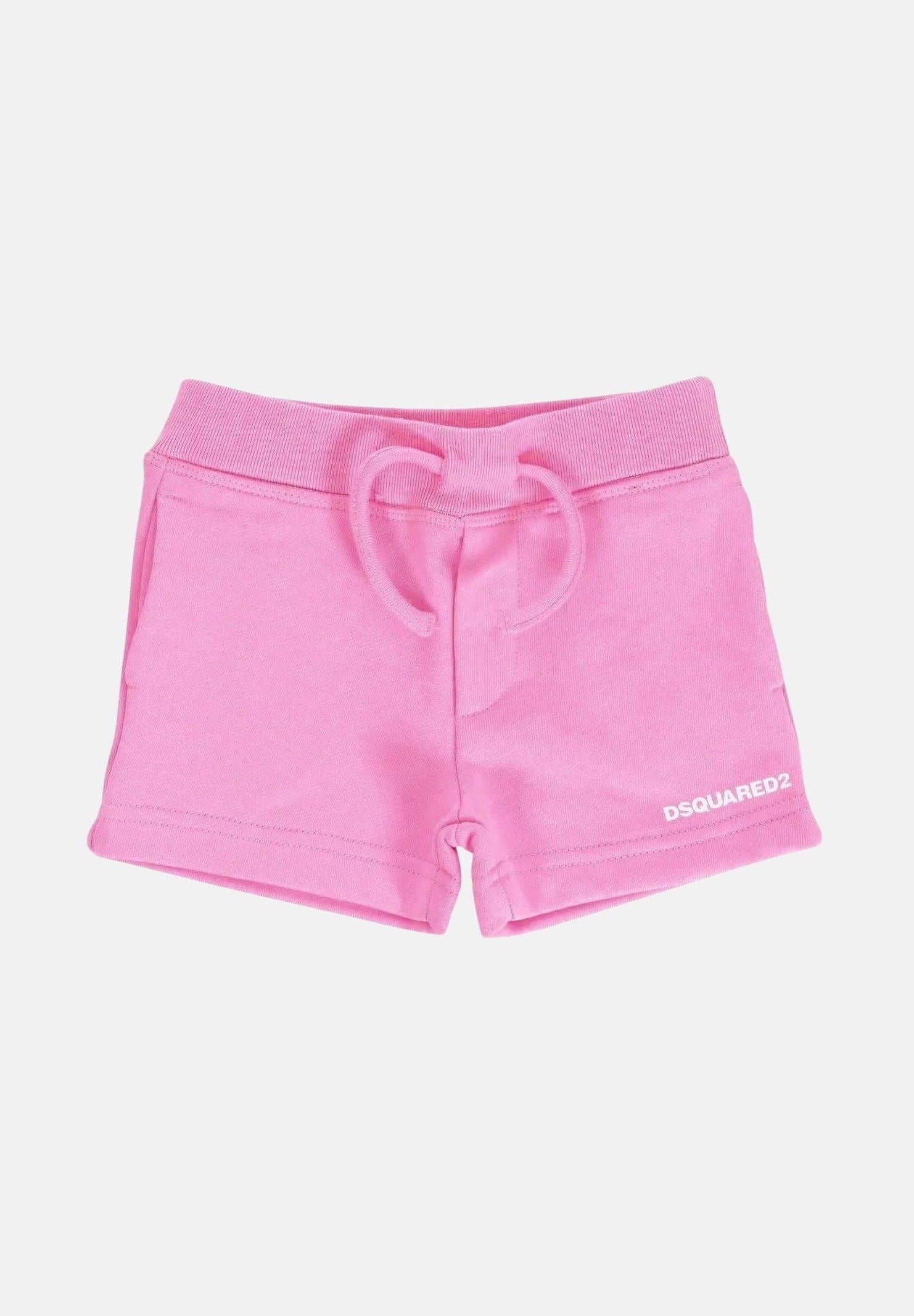 DSQUARED2 Shorts rosa da neonato con logo DQ2871D0094 DQ321 DSQUARED2