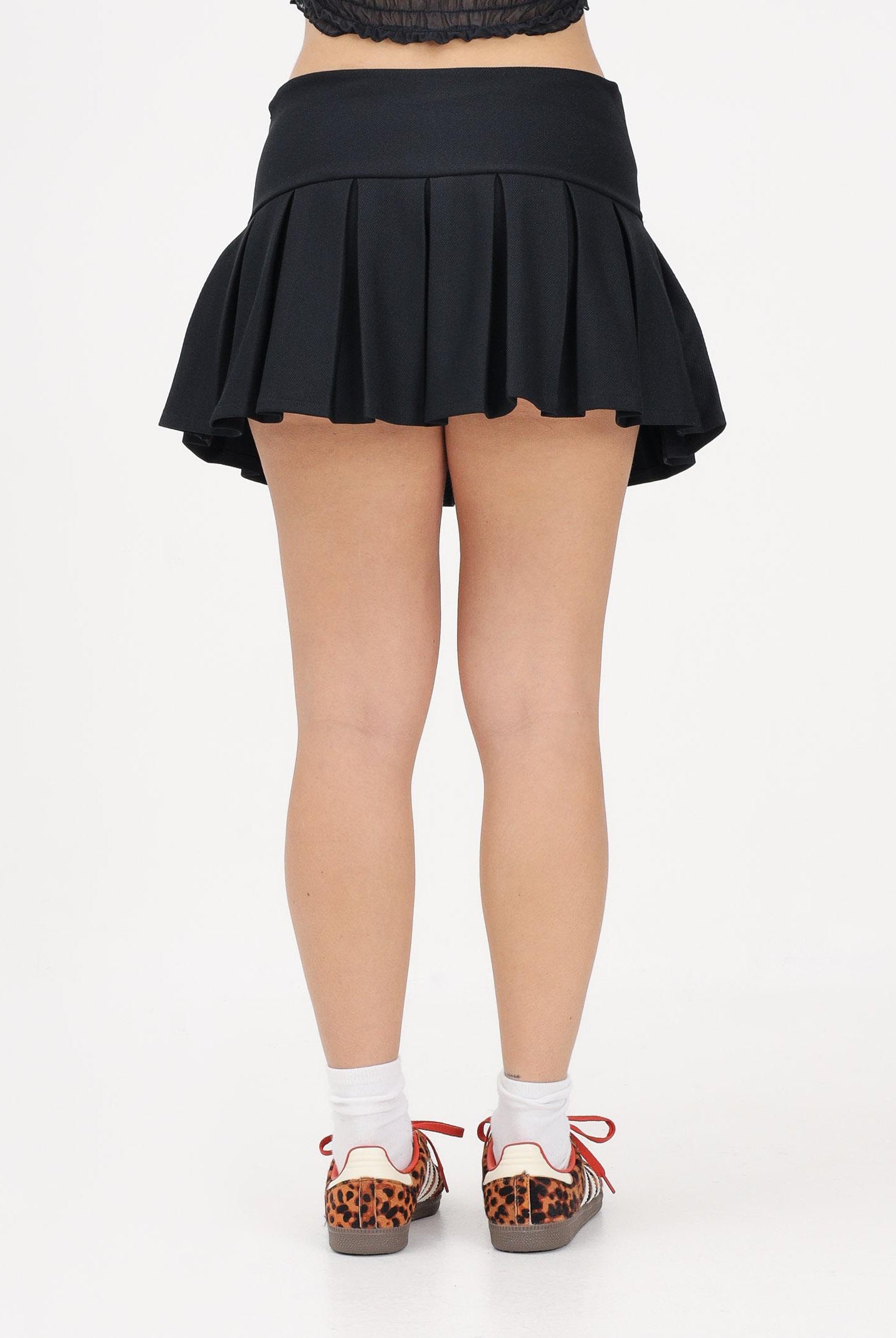 ADIDAS ORIGINALS Gonna corta nera da donna con logo KD2964 . ADIDAS ORIGINALS