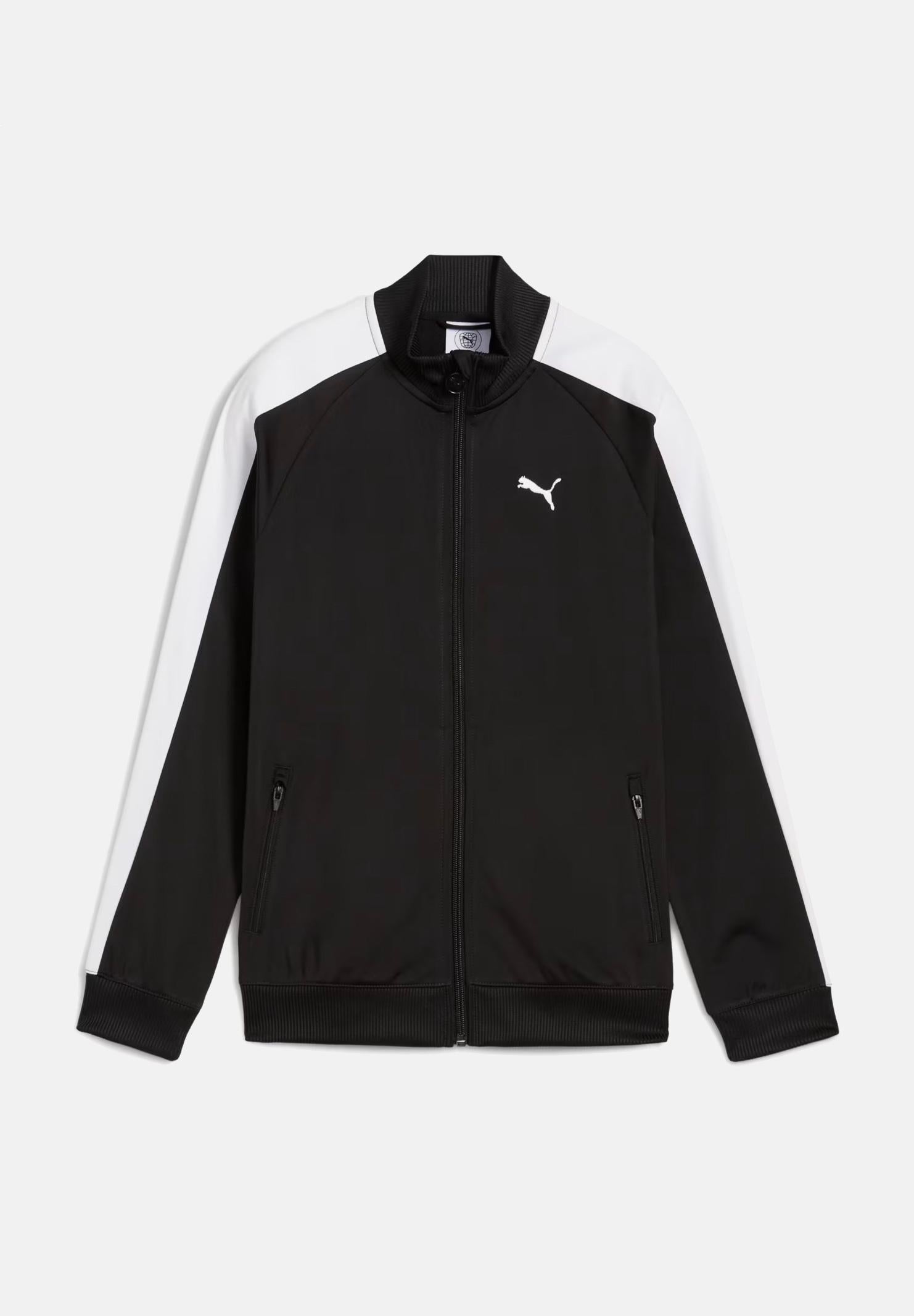 PUMA Felpa con zip T7 ALWAYS ON nera per bambino e bambina 629875 01 PUMA