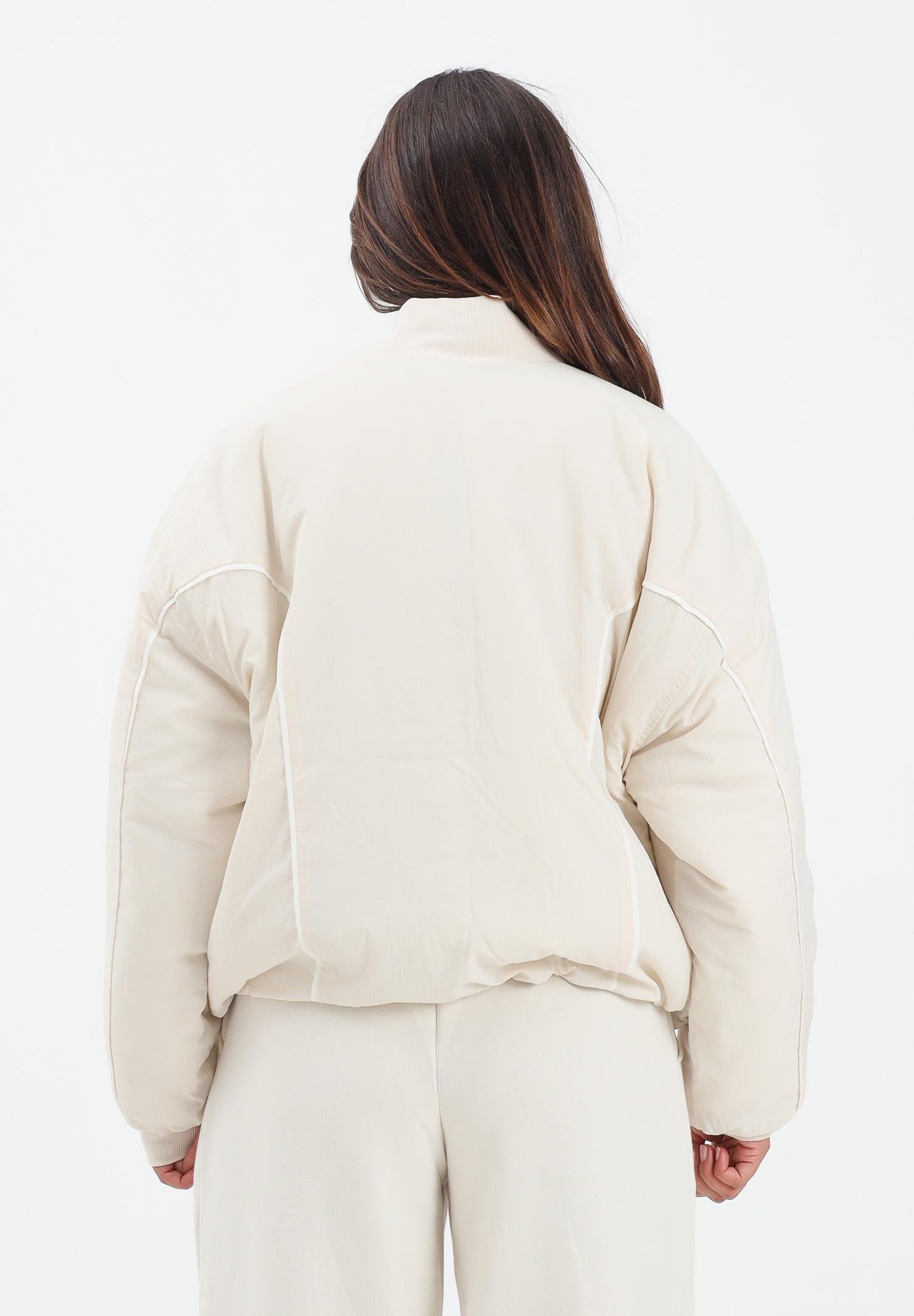 NEW BALANCE Bomber panna da donna con stampa logo WJ53500LIN . NEW BALANCE