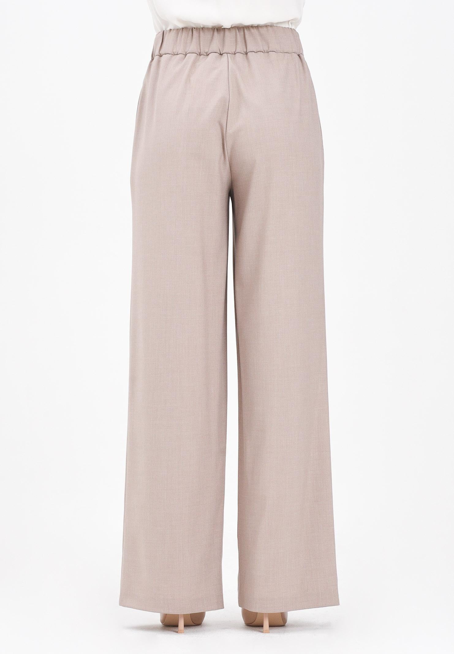 SIMONA CORSELLINI Pantalone elegante beige da donna con applicazioni gioiello A25CPPA02101-C00237 V0703 SIMONA CORSELLINI