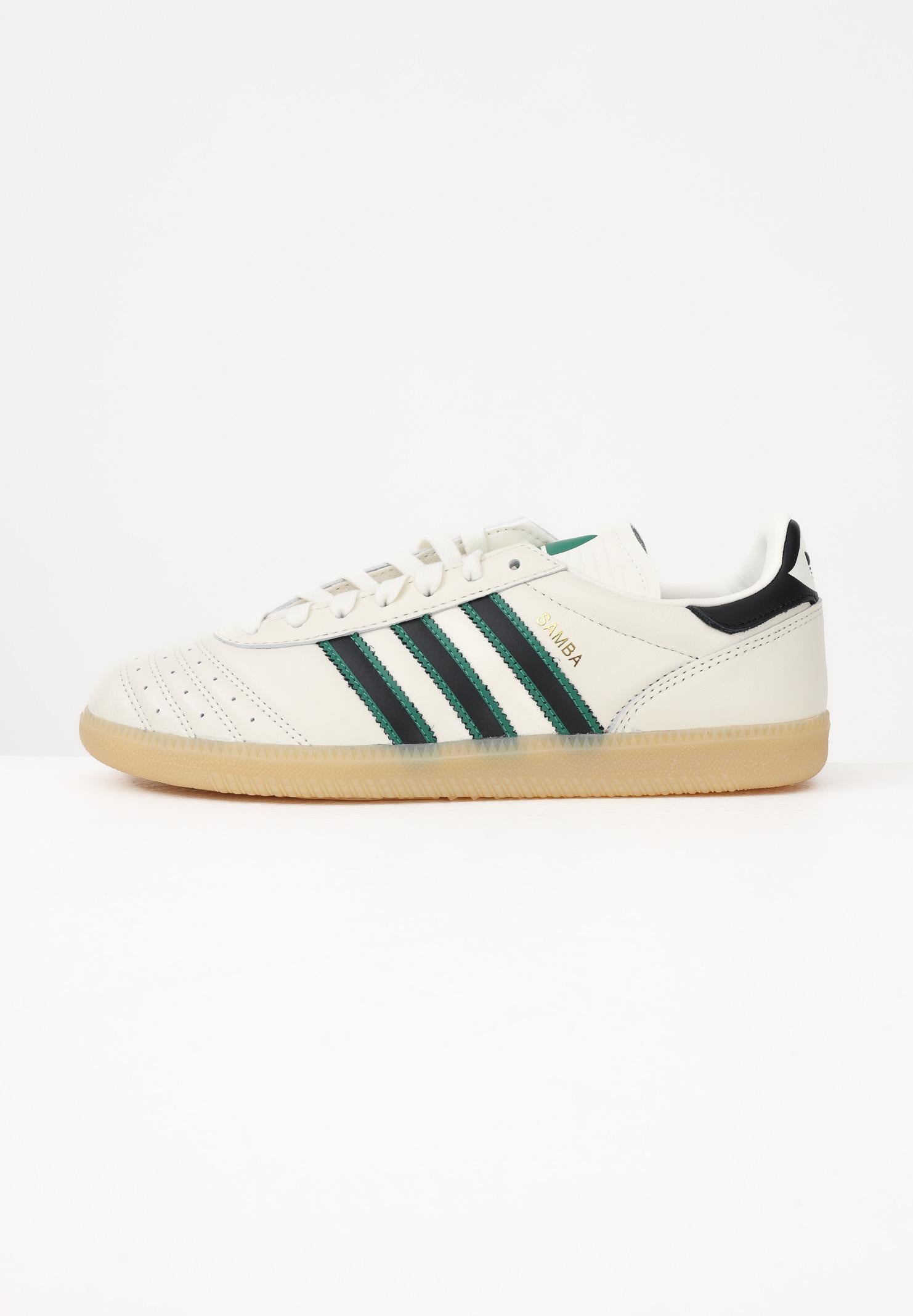 ADIDAS ORIGINALS Sneakers SAMBA JP panna e verde da uomo IH4354 . ADIDAS ORIGINALS