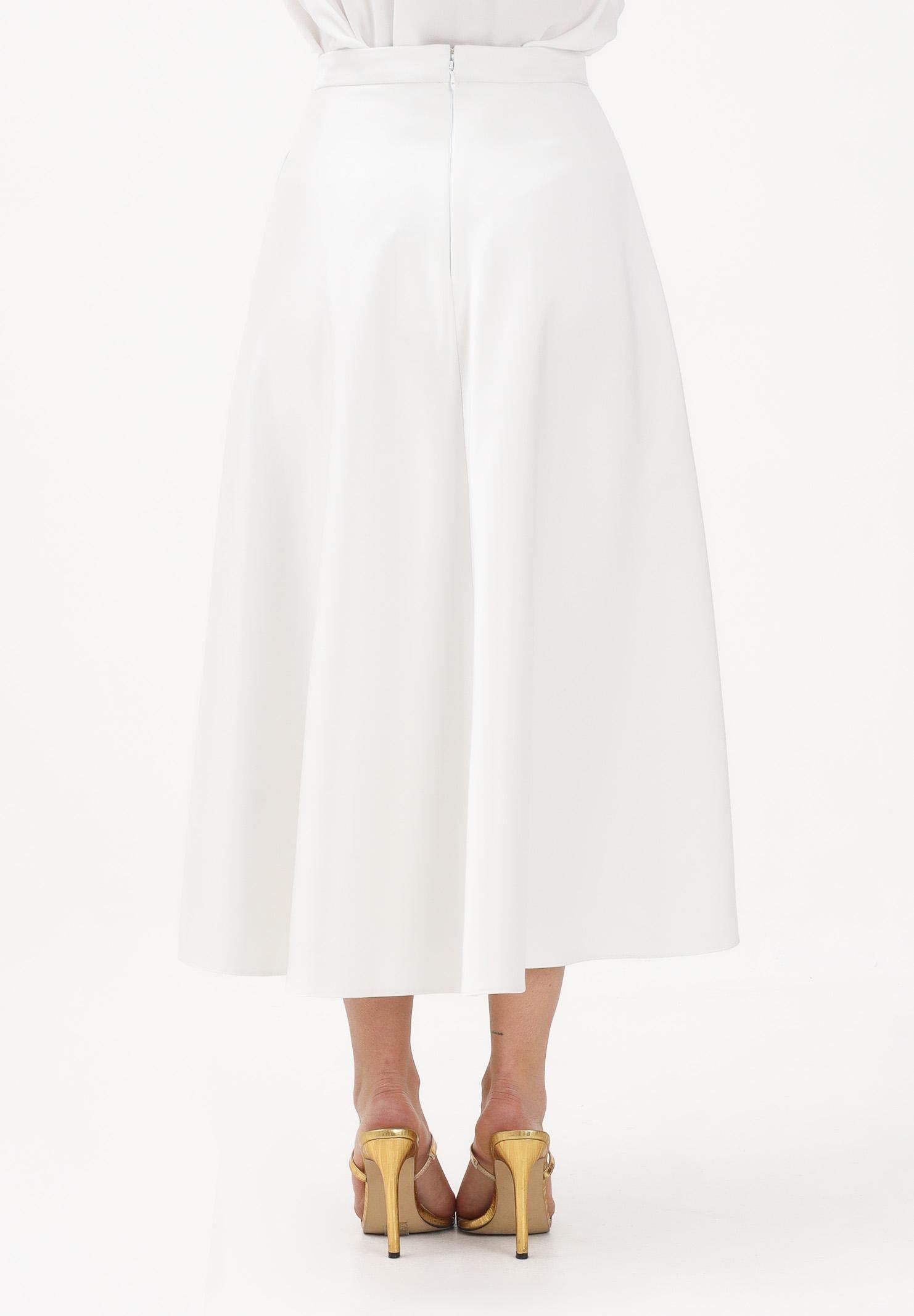 ELISABETTA FRANCHI Gonna midi avorio da donna GO15661E2 360 ELISABETTA FRANCHI