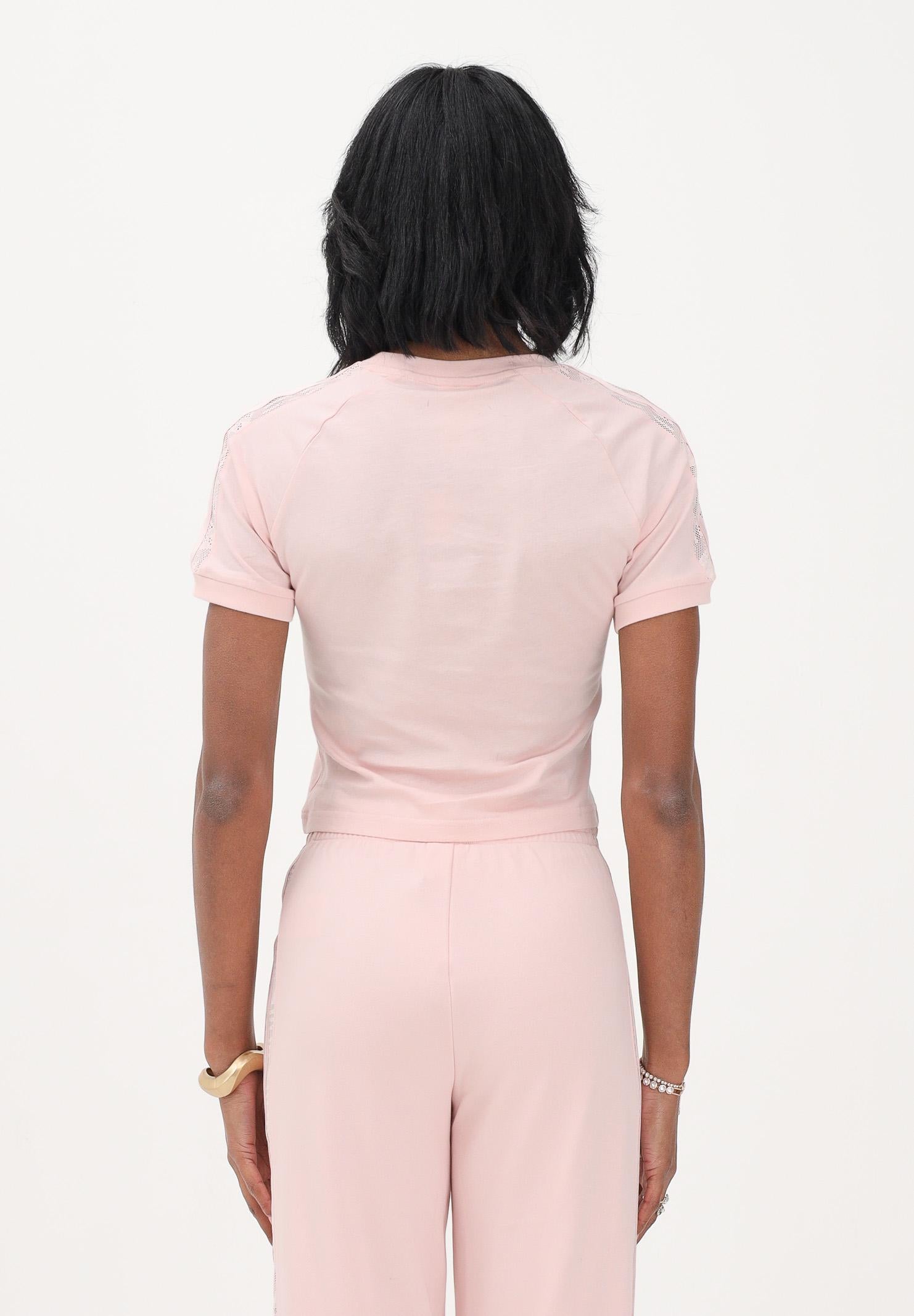 ADIDAS ORIGINALS T-shirt a manica corta LACE CALI rosa da donna KC6452 . ADIDAS ORIGINALS