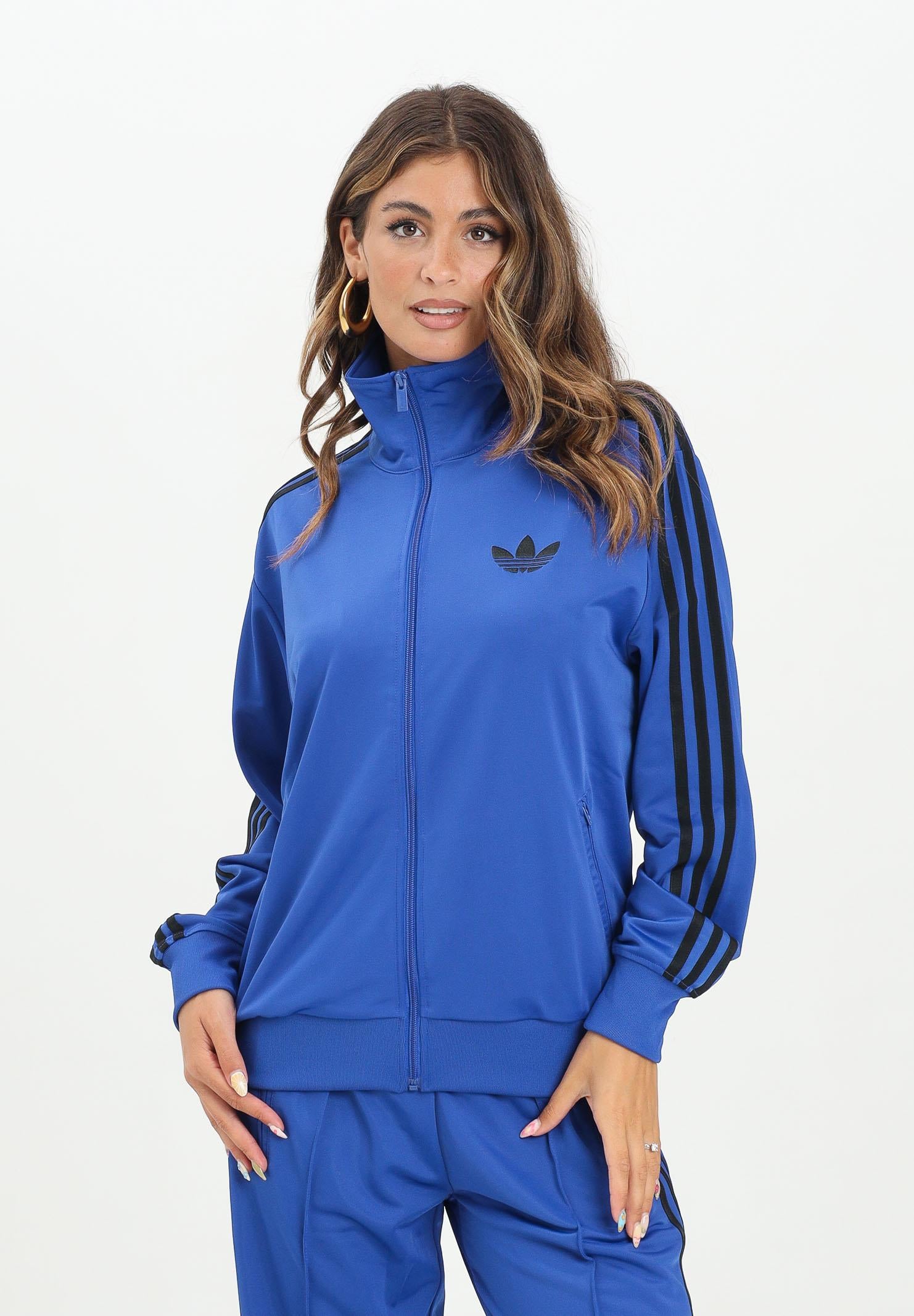 ADIDAS ORIGINALS Felpa con zip adicolor Classics Firebird blu da donna JX6462 ADIDAS ORIGINALS