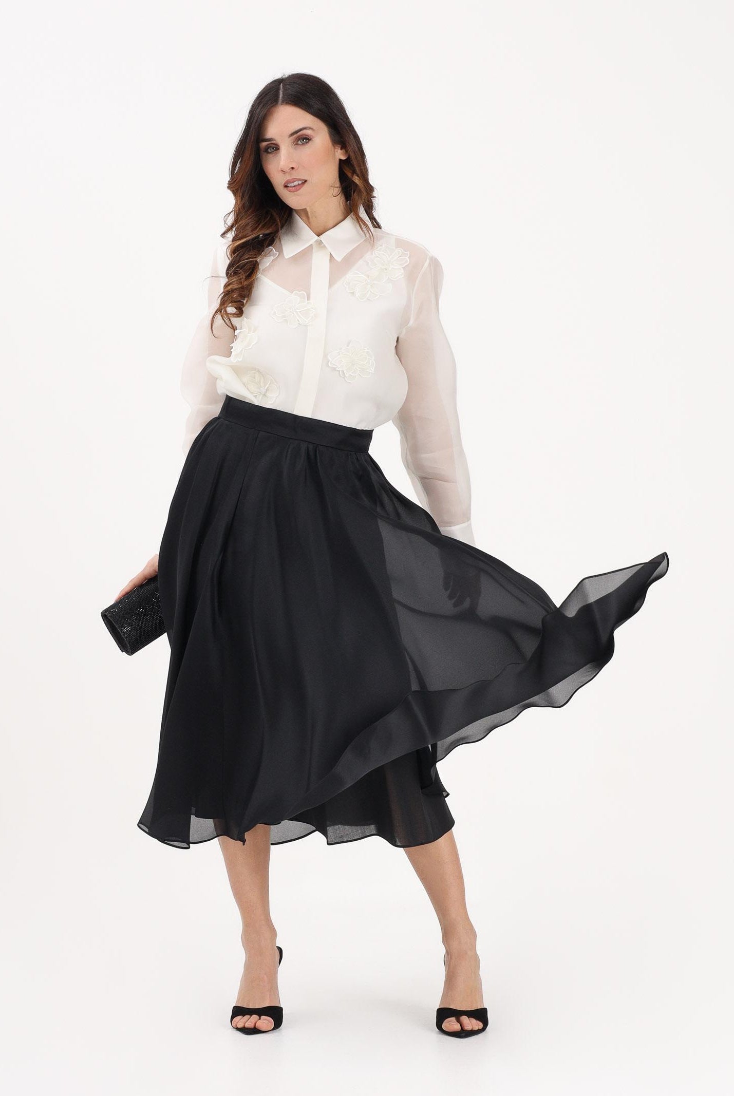 MAX MARA Gonna midi MSECALLE nera da donna 2616101023600 004 MAX MARA