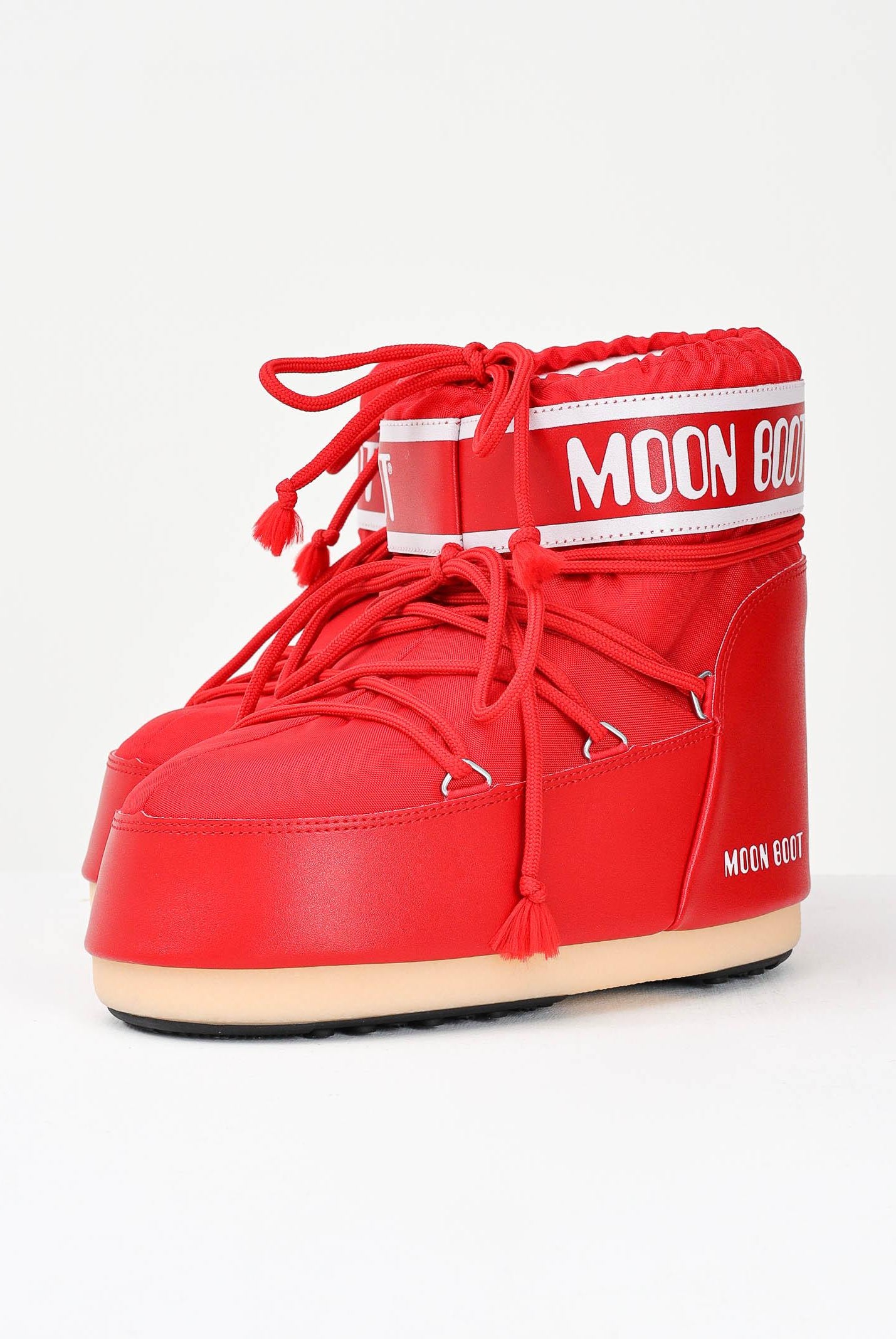 MOON BOOT Stivali da neve ICON LOW rossi per uomo e donna 80D1409340 D001 MOON BOOT