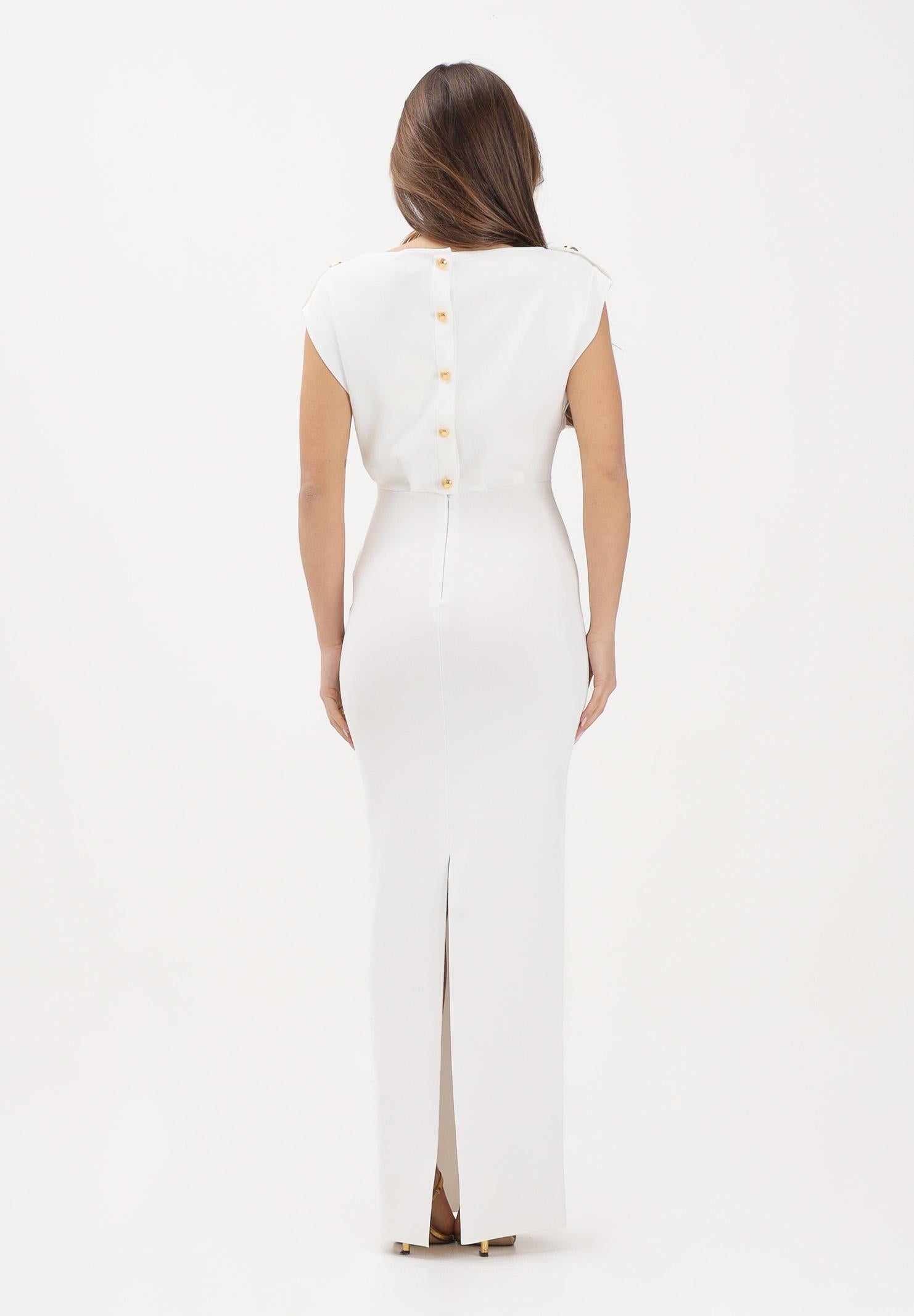ELISABETTA FRANCHI Abito midi avorio da donna AM30B62E2 360 ELISABETTA FRANCHI