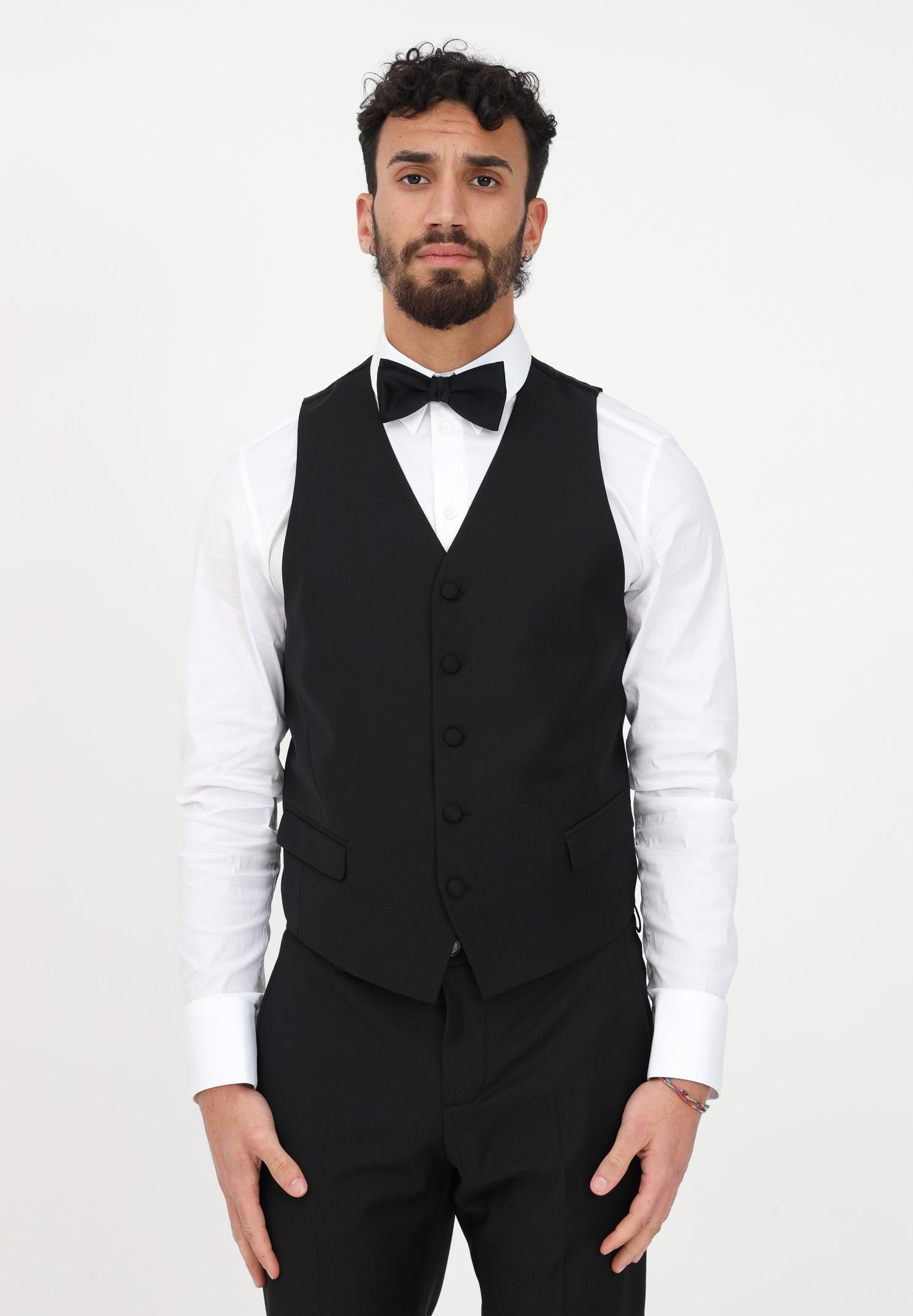 PATRIZIA PEPE Gilet nero da uomo 5S0640/A1WK K102 PATRIZIA PEPE