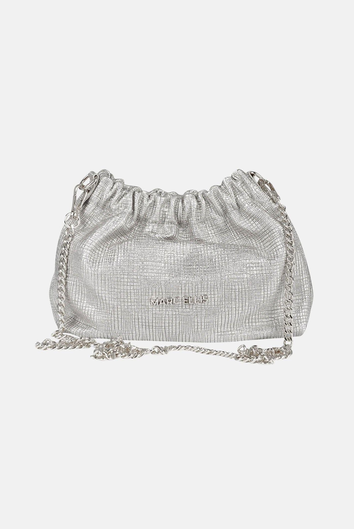 MARC ELLIS Borsa a tracolla Helena Suede argento da donna HELENA-SUEDE-RF SI MARC ELLIS