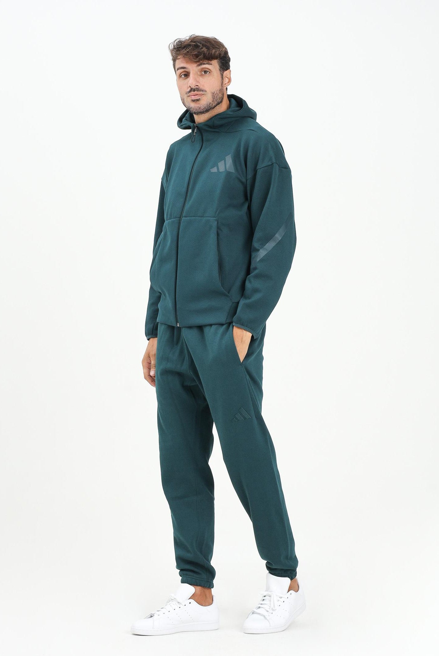 ADIDAS PERFORMANCE Pantalone sportivo ALL SZN Fleece Regular Tapered verde da uomo JX5096 . ADIDAS PERFORMANCE