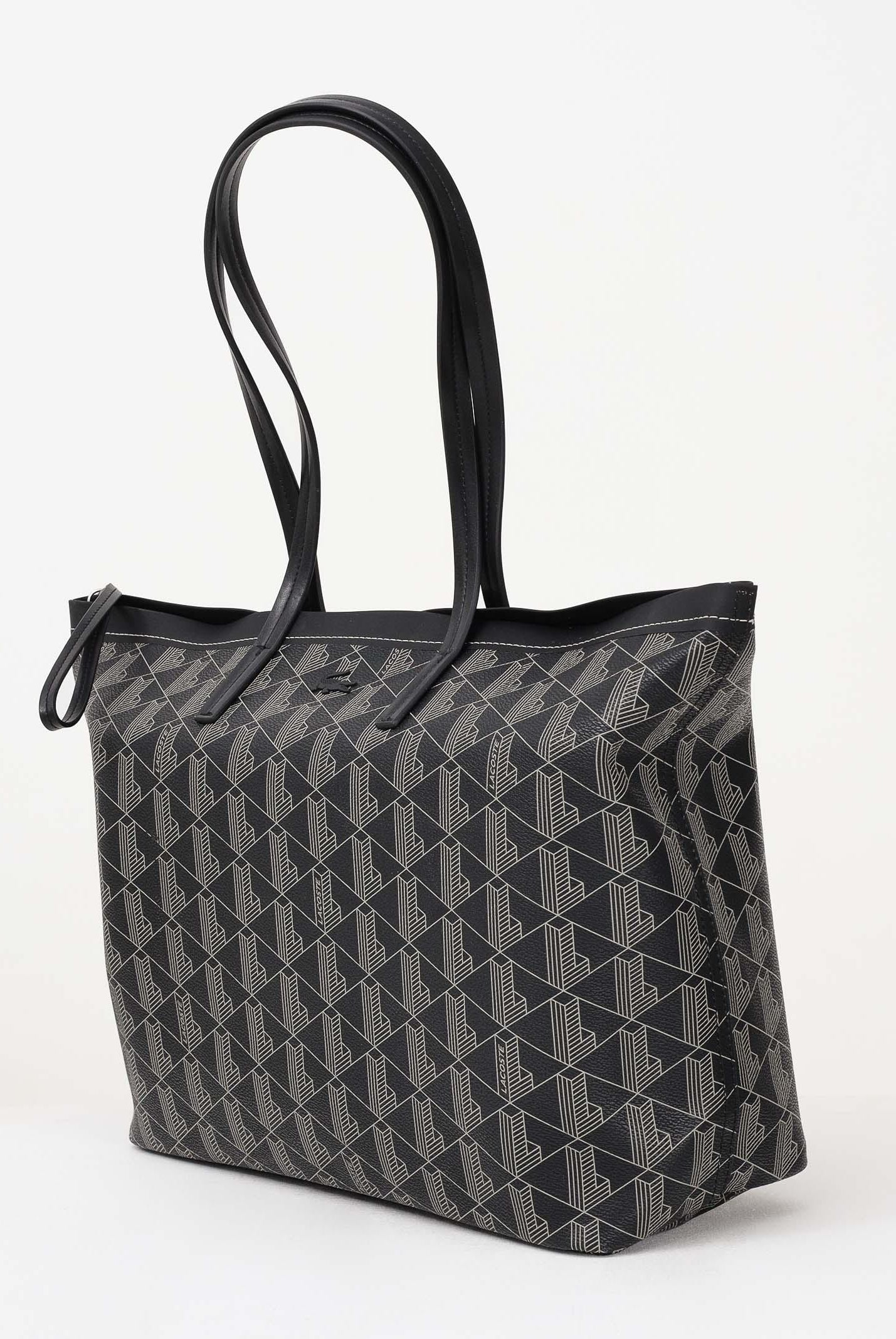 LACOSTE Shopper nera da donna con pochette Zely NF5001 N56 LACOSTE