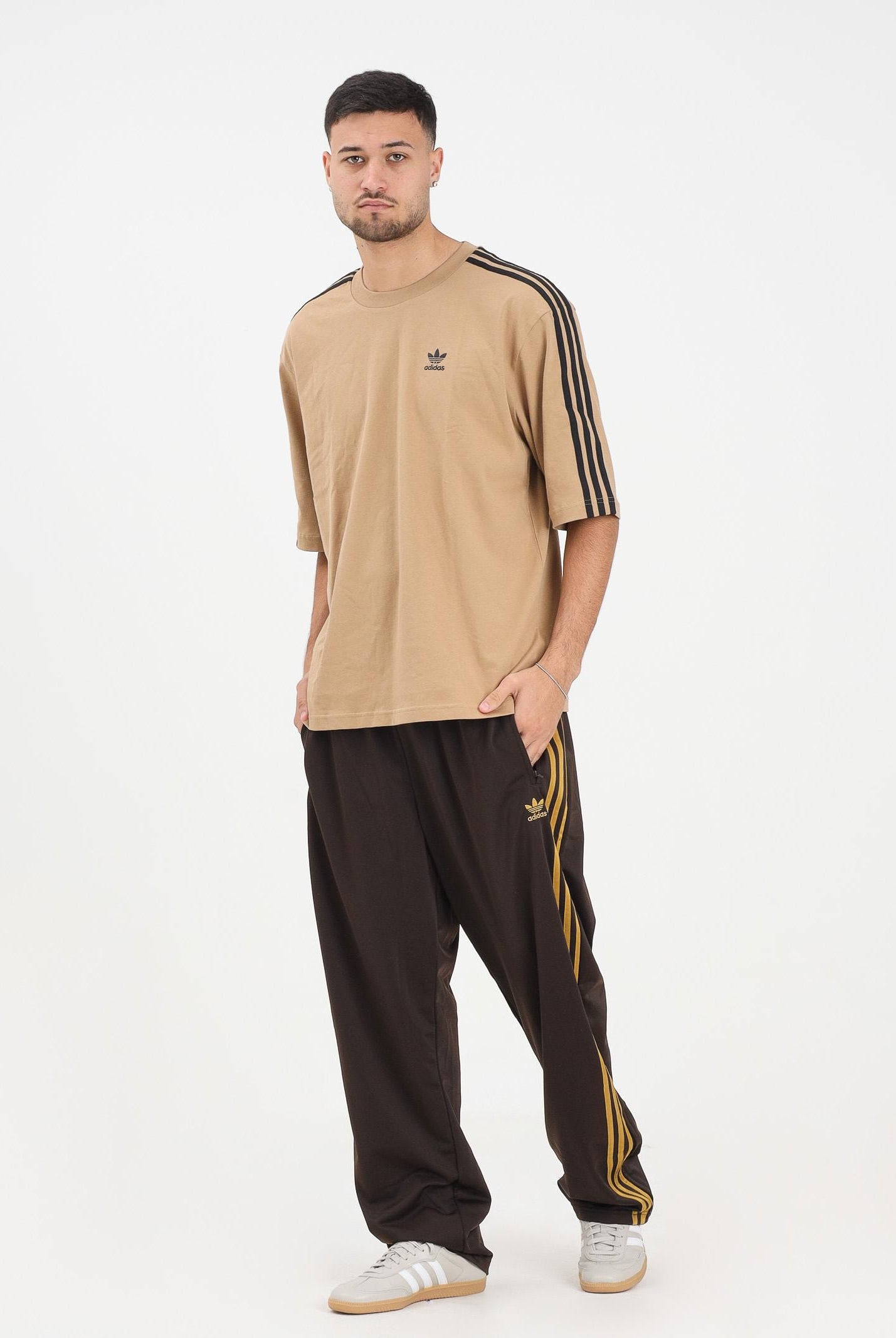 ADIDAS ORIGINALS Pantalone sportivo Adicolor Classics Firebird marrone da uomo JZ4096 ADIDAS ORIGINALS