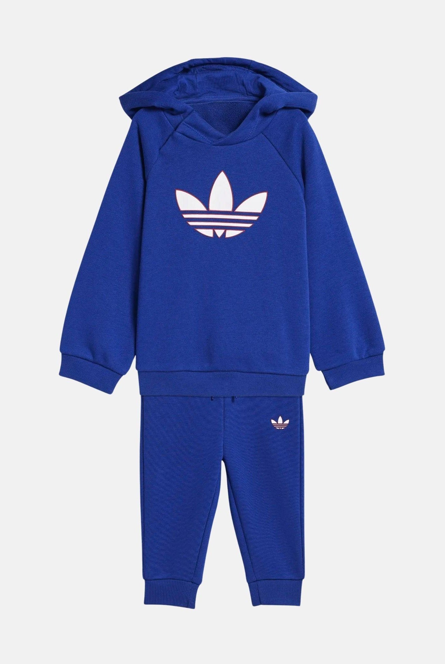 ADIDAS ORIGINALS Tuta GRAPHIC TREFOIL blu da neonato KD3164 . ADIDAS ORIGINALS