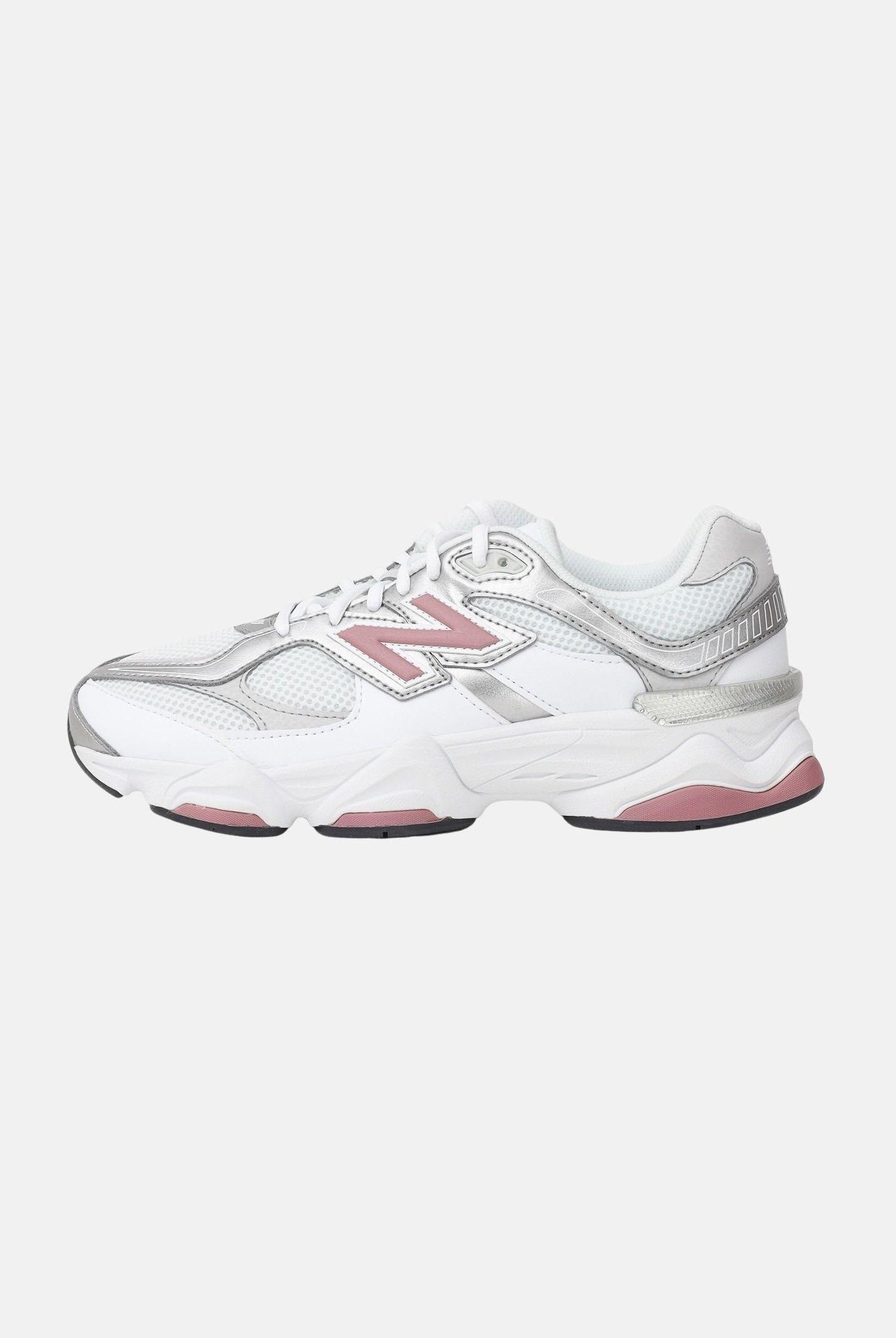 NEW BALANCE Sneakers 9060 bianche, rosa e argento da donna G906082T . NEW BALANCE