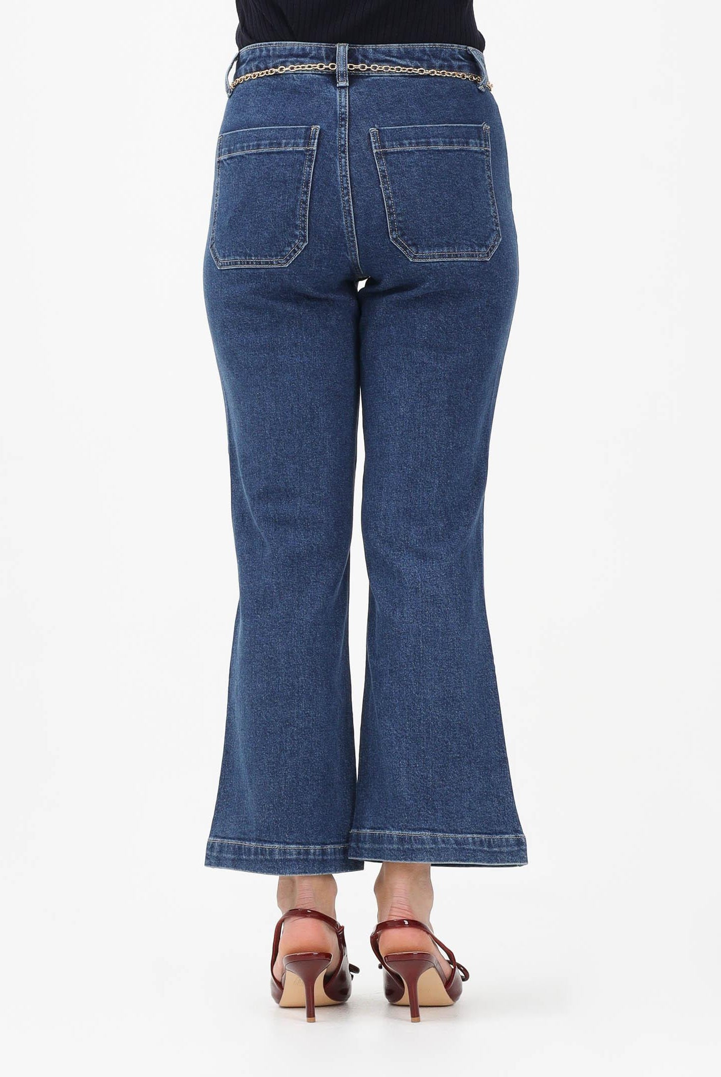 ONLY Jeans in denim blu medio da donna con catenina 15363586 MEBL ONLY