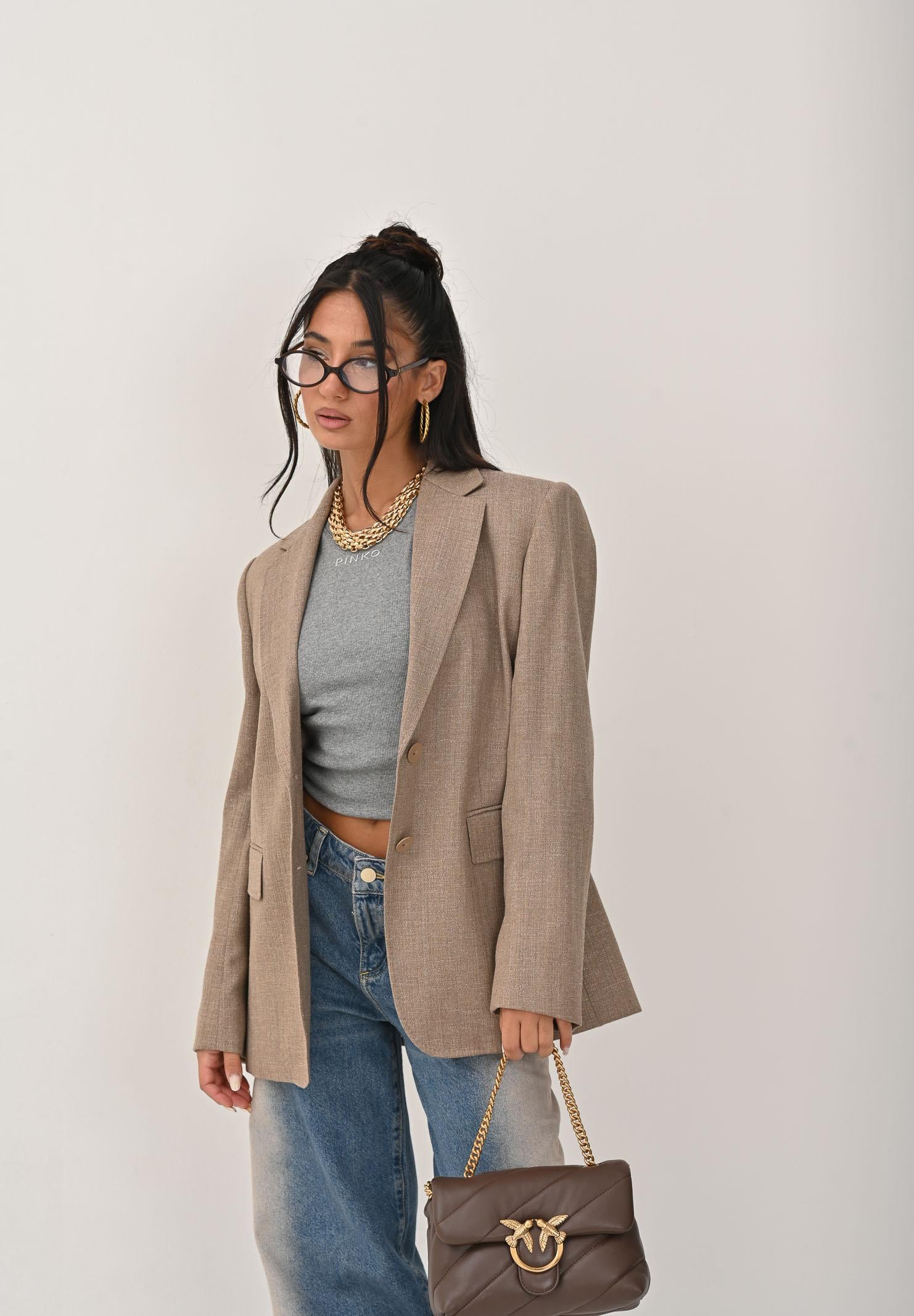 MAX MARA Giacca monopetto HODEIDA beige da donna 2526046071600 002 MAX MARA