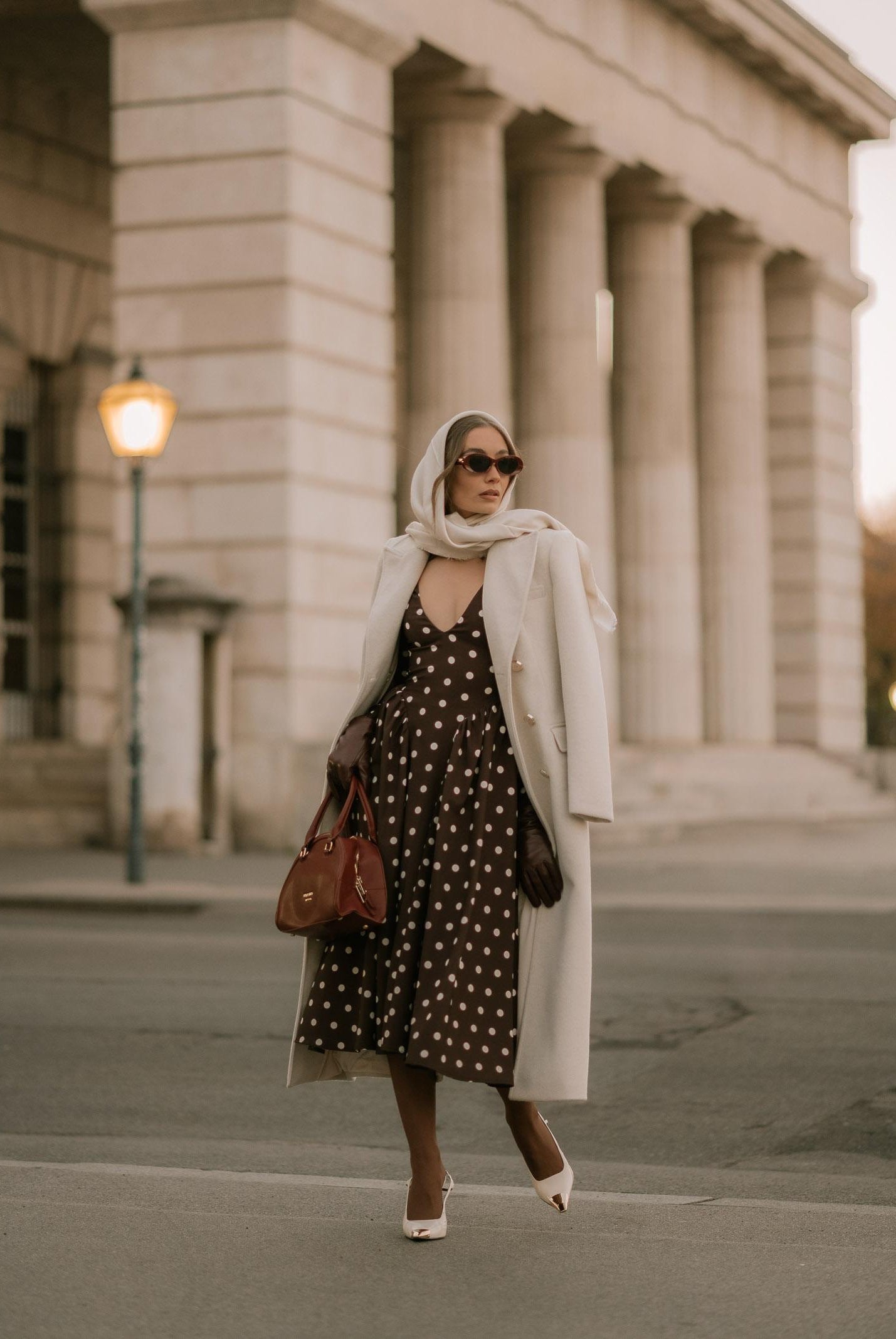 SANTAS Cappotto lungo ÉCLIPSE panna da donna PV2623 PA SANTAS