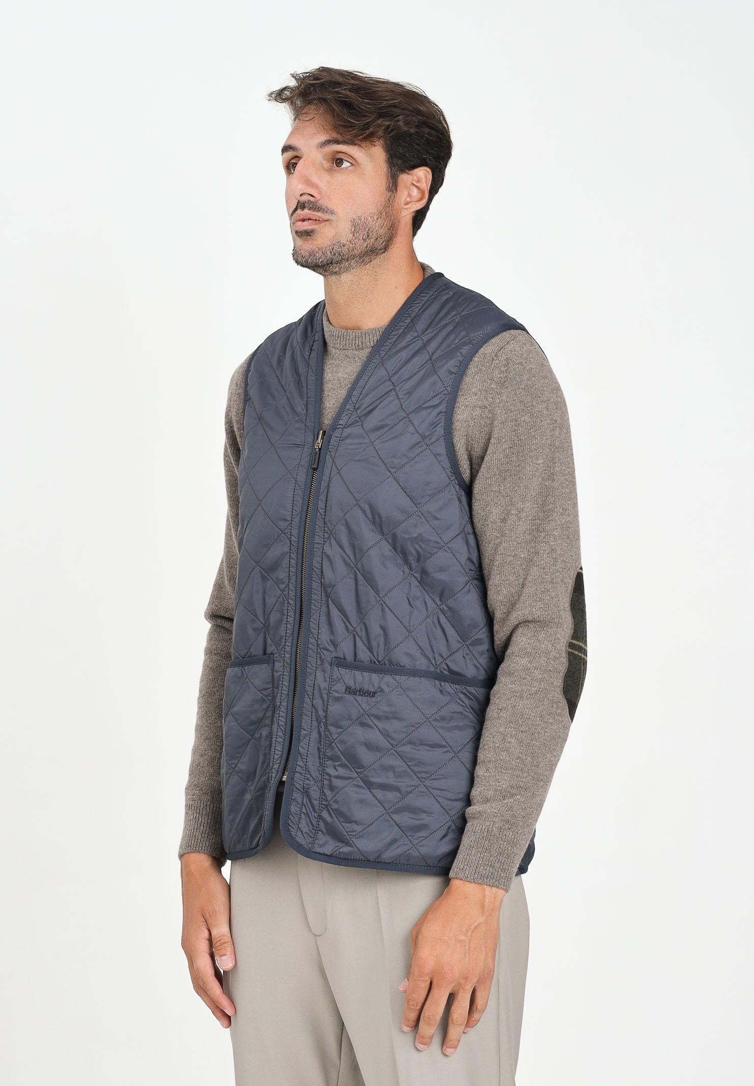 BARBOUR Smanicato Polarquilt blu da uomo da abbinare alla giacca Ashby 252MMLI0002 NY91 BARBOUR