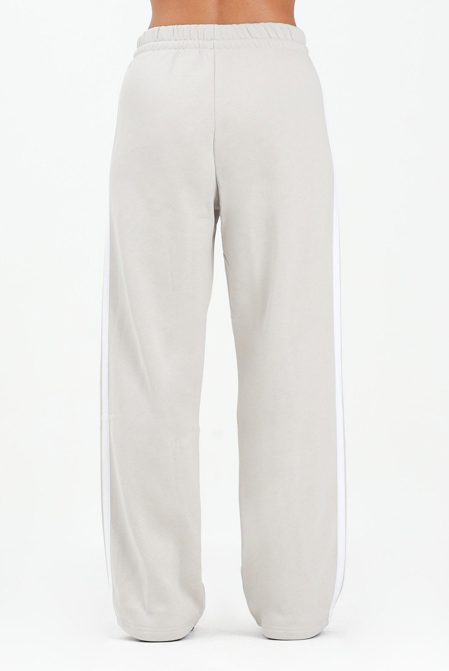 ADIDAS PERFORMANCE Pantalone sportivo Essentials 3-Stripes Open Hem French Terry beige da donna JW9215 ADIDAS PERFORMANCE