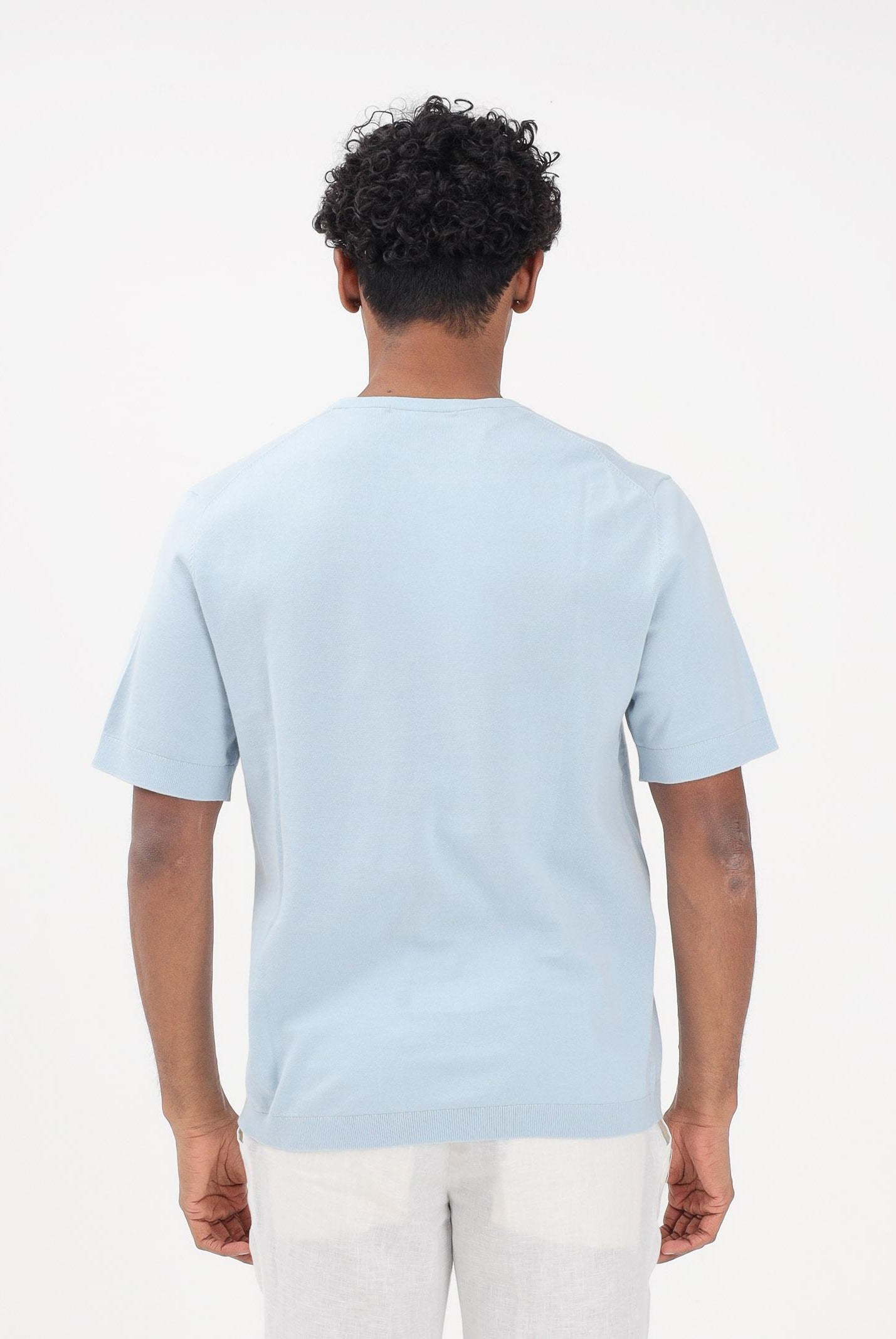 SELECTED HOMME Maglia a manica corta celeste da uomo 16099828 SK SELECTED HOMME