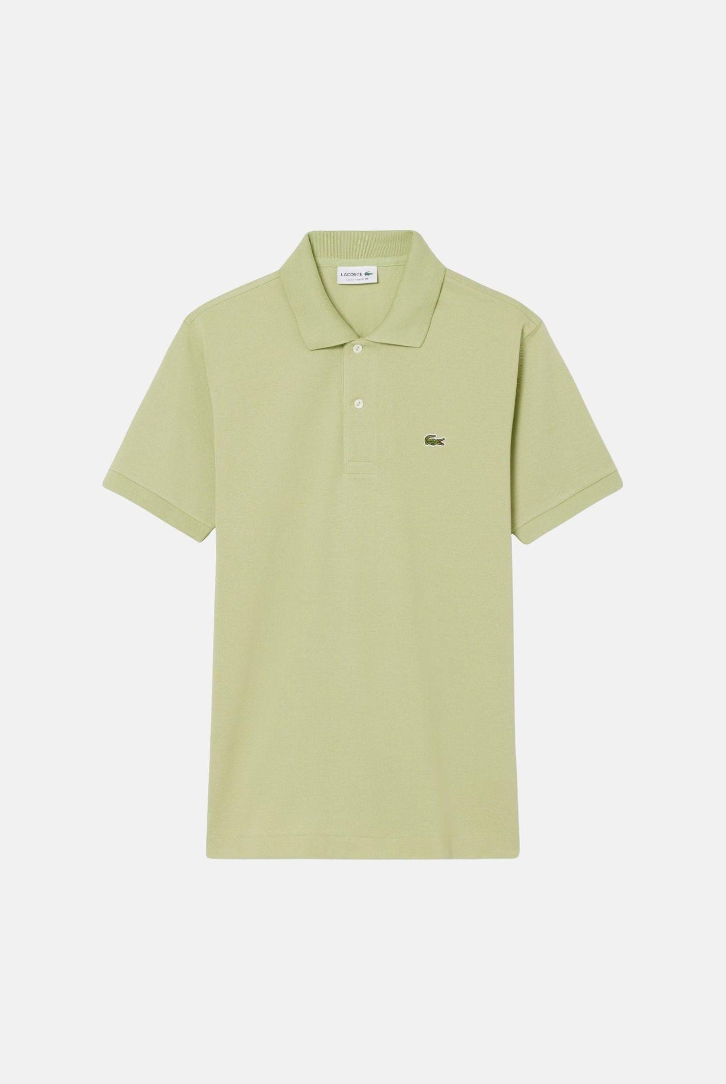 LACOSTE Polo verde chiaro per uomo e donna caratterizzata da patch logo coccodirllo 1212 UYB LACOSTE
