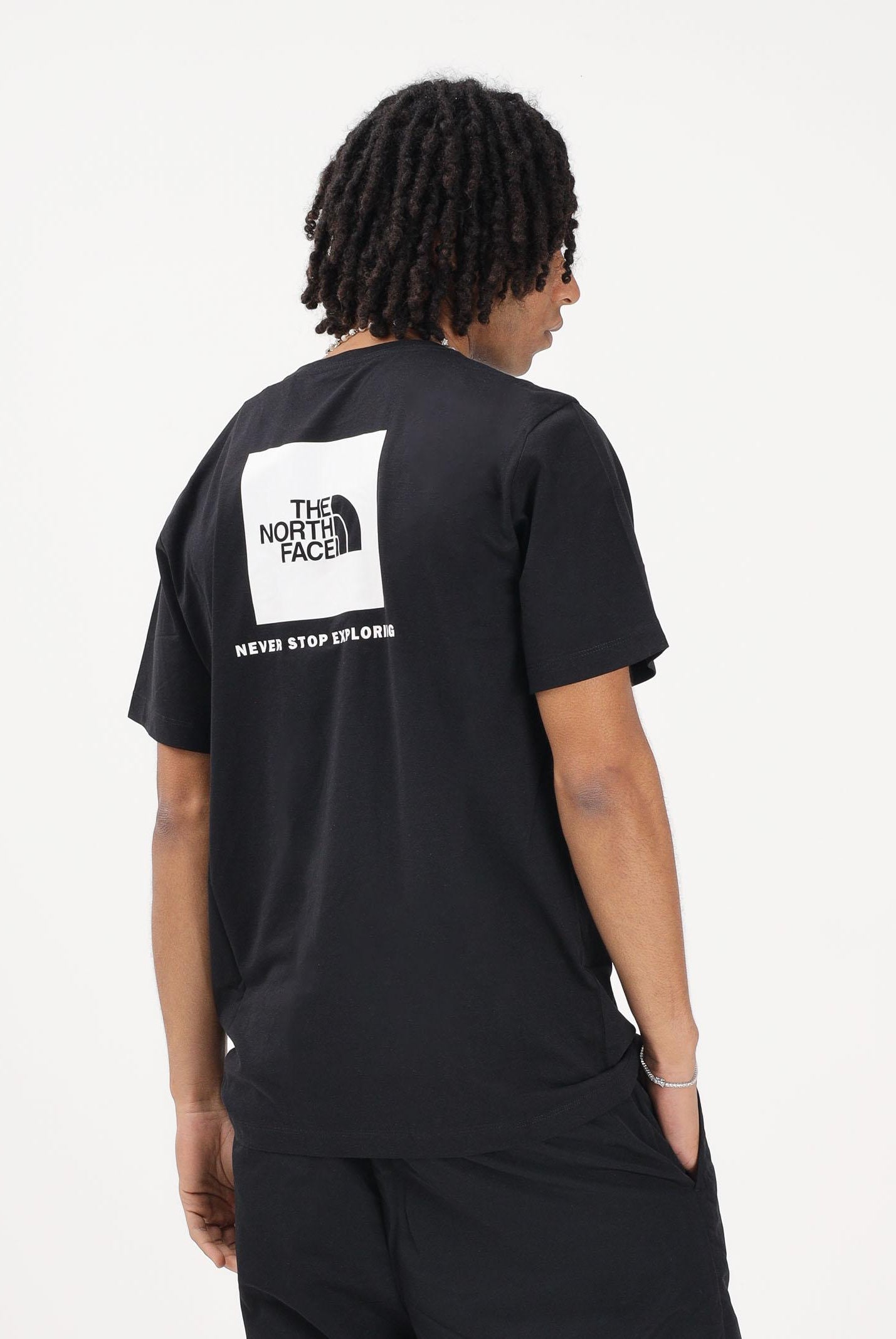 THE NORTH FACE T-shirt a manica corta Evolution NSE Box Regular nera da uomo NF0A8B6KKY41 . THE NORTH FACE