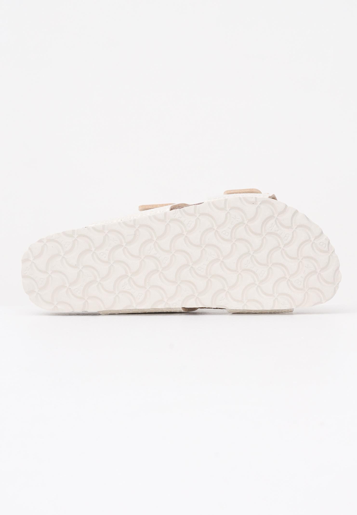 BIRKENSTOCK Ciabatte Sydney Cushion Buckle crema da donna 1030258 . BIRKENSTOCK
