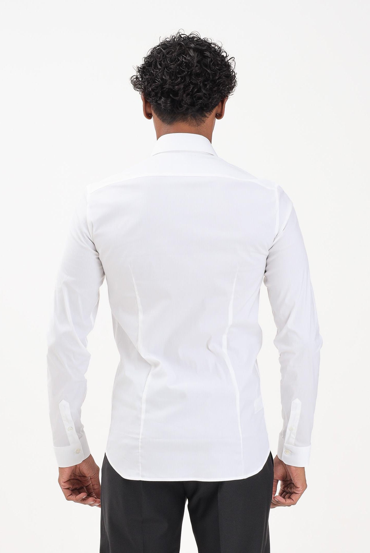 PATRIZIA PEPE Camicia a maniche lunghe bianca da uomo 5C0055A01 W103 PATRIZIA PEPE