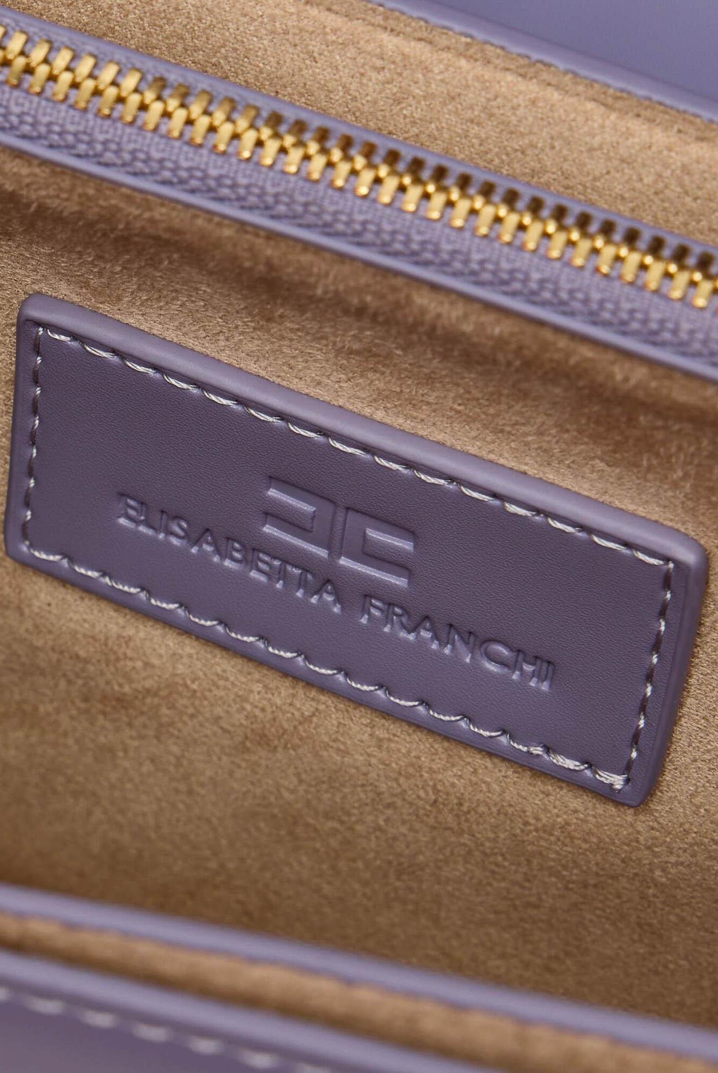 ELISABETTA FRANCHI Borsa a tracolla lilla da donna con logo BS91A61E2 EV7 ELISABETTA FRANCHI