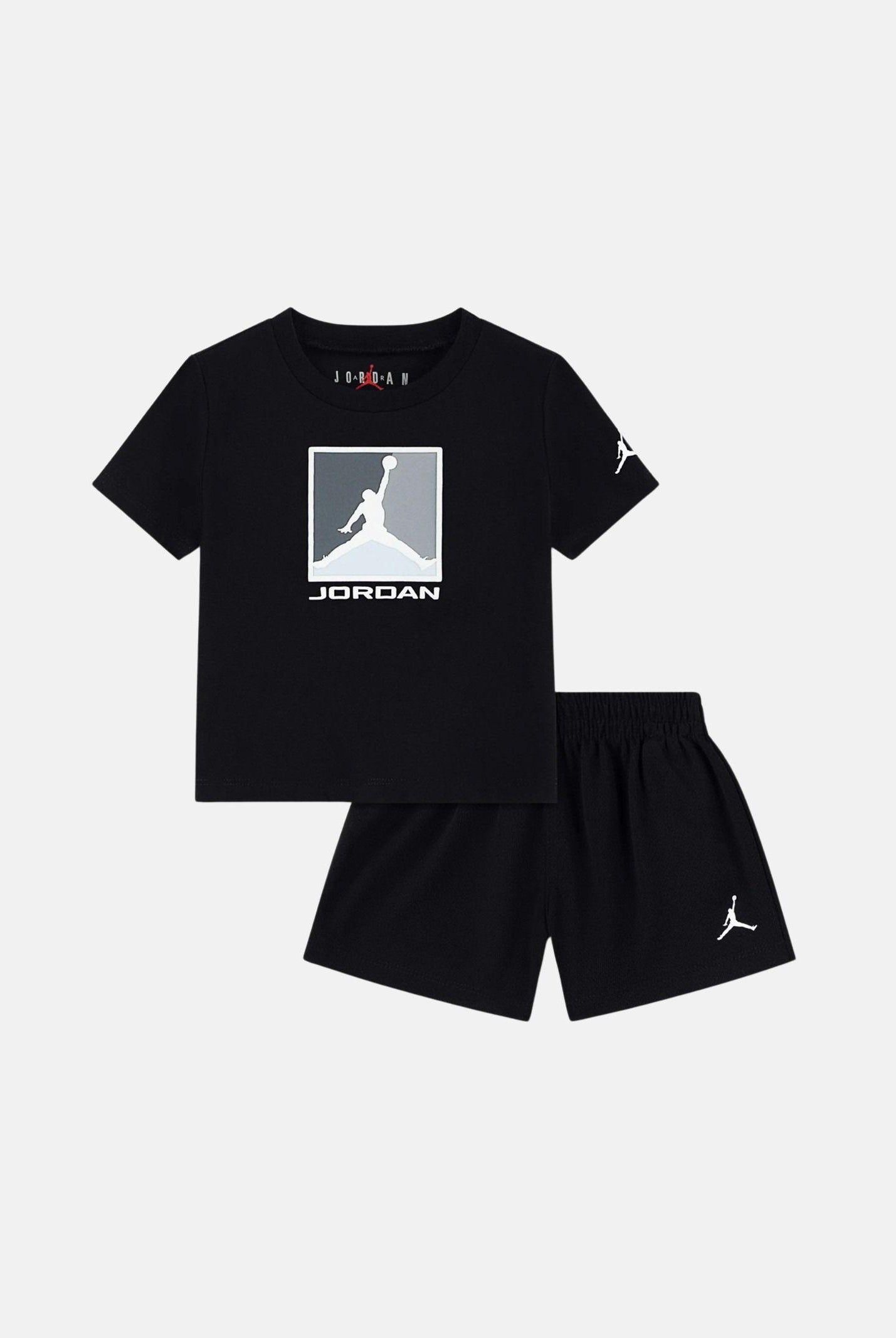 JORDAN Completino Brooklyn Mesh nero da neonato 65F478 023 JORDAN