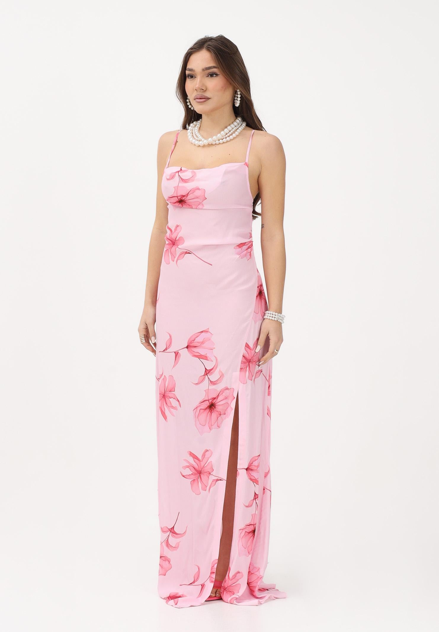 MAR DE MARGARITAS Abito lungo Kelly rosa da donna con stampa floreale MMABW01528 RO80 Mar de margaritas