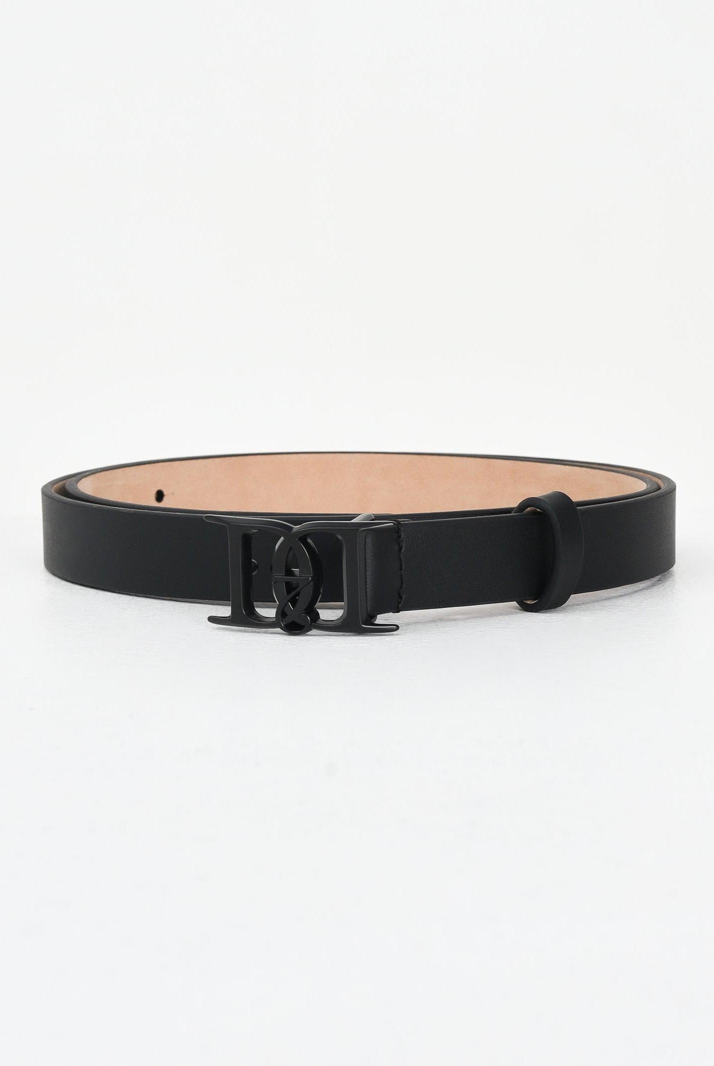 DSQUARED2 Cintura nera da donna in vera pelle con fibbia D2 DQ3119D0AFH DQ900 DSQUARED2