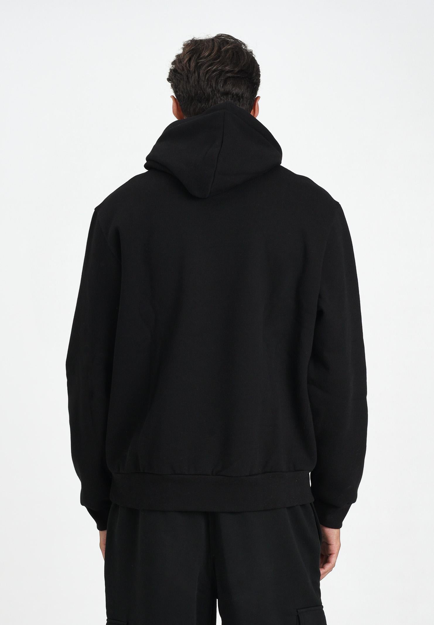 LACOSTE Felpa con cappuccio nera per uomo e donna SH9623 031 LACOSTE