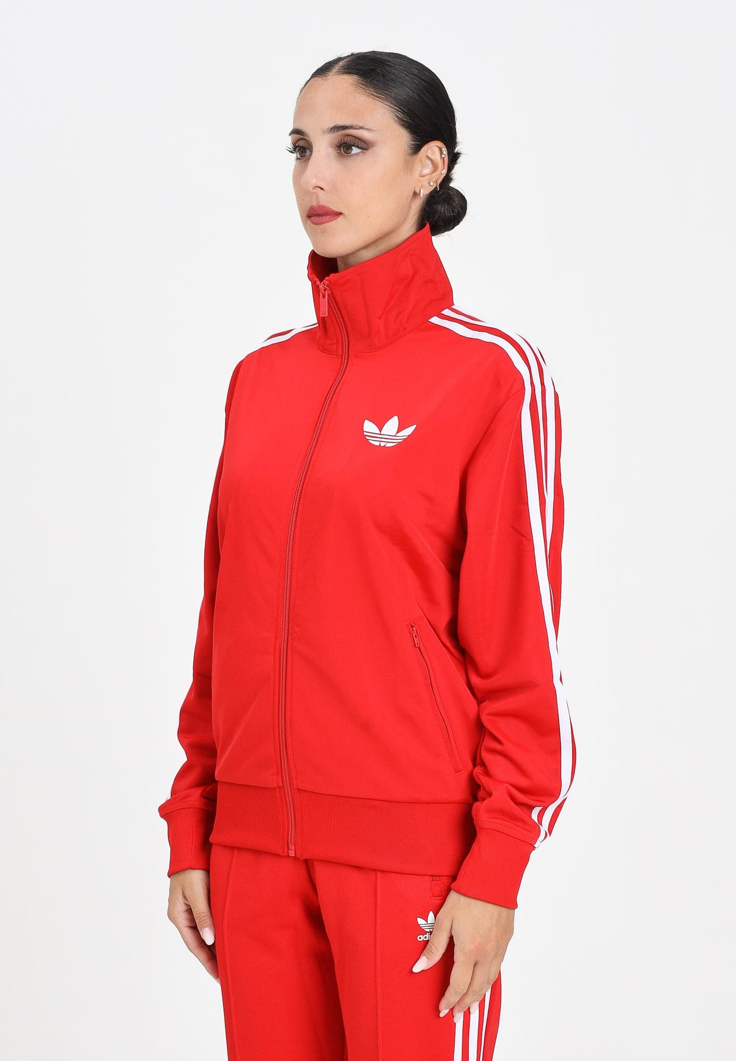 ADIDAS ORIGINALS Felpa con zip Adicolor Classic Firebird Loose rossa da donna KC1349 ADIDAS ORIGINALS