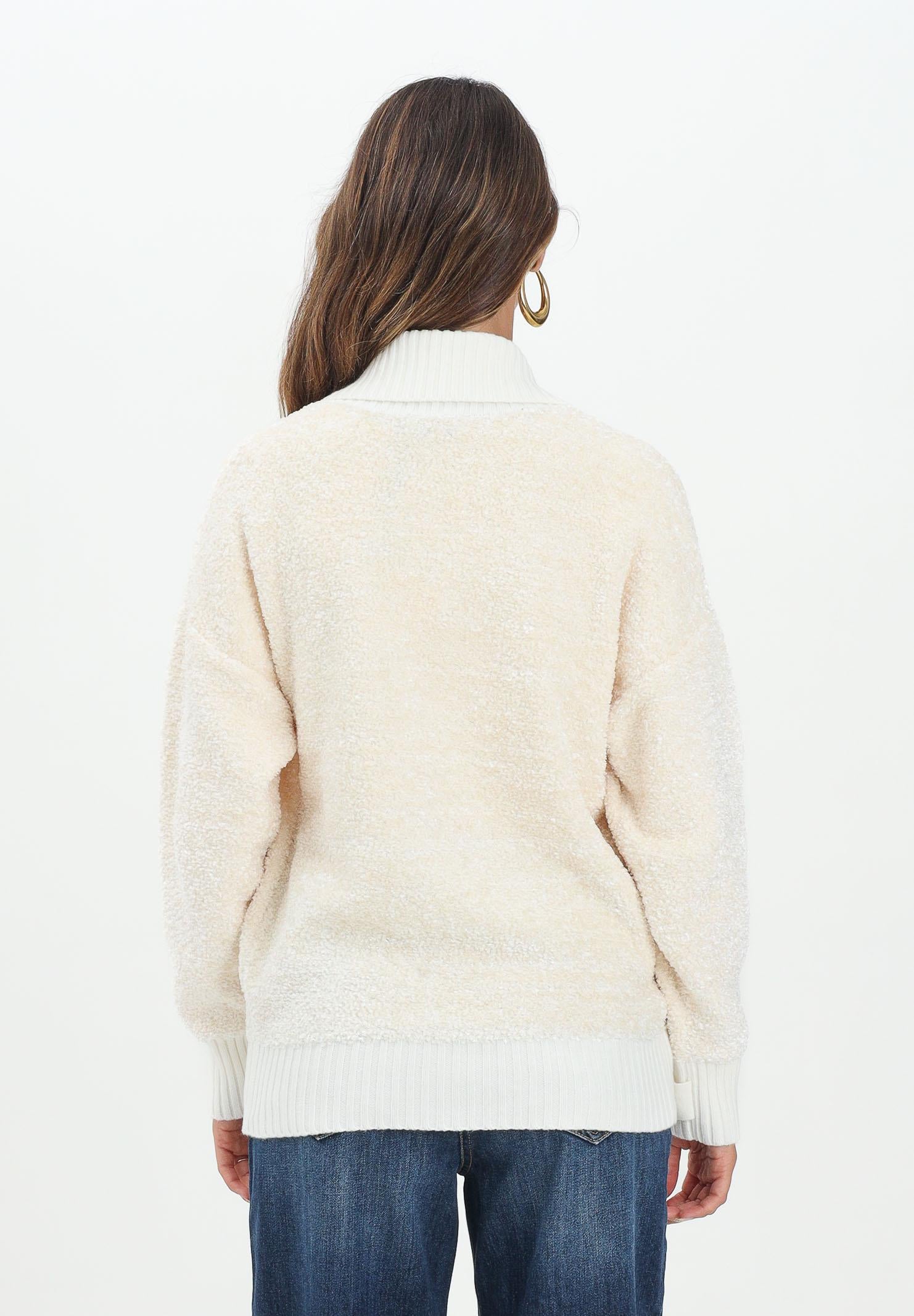 ELISABETTA FRANCHI Cardigan panna da donna con bottoni gioiello MK44S57E2 DZ9 ELISABETTA FRANCHI