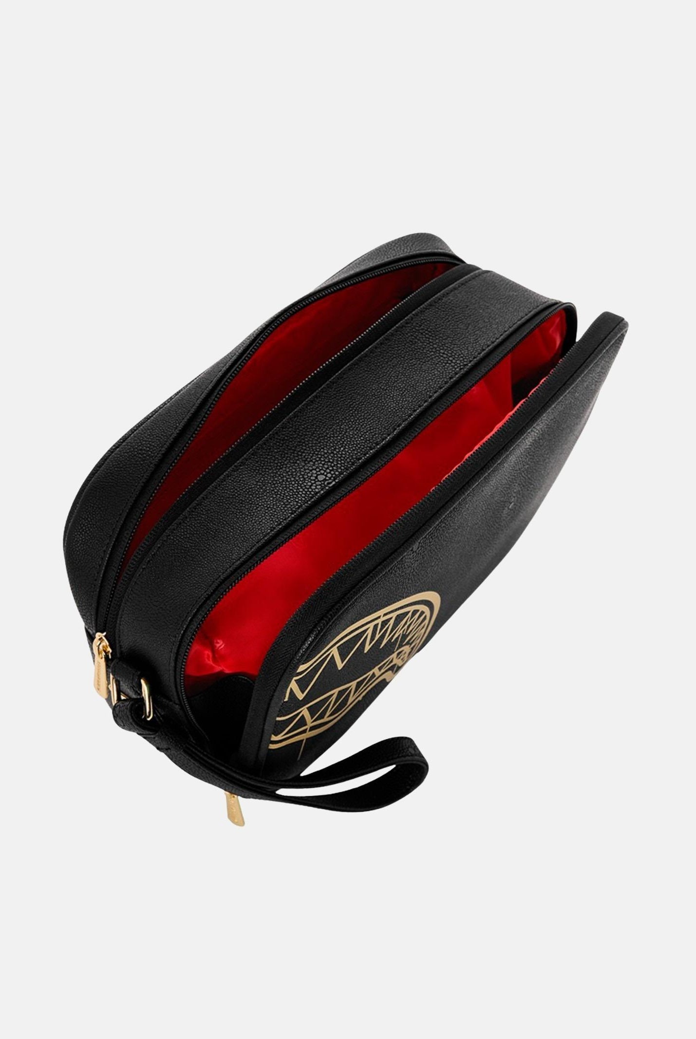 SPRAYGROUND Pochette That Gold Drap nera per uomo e donna 910B8976NSZ . SPRAYGROUND