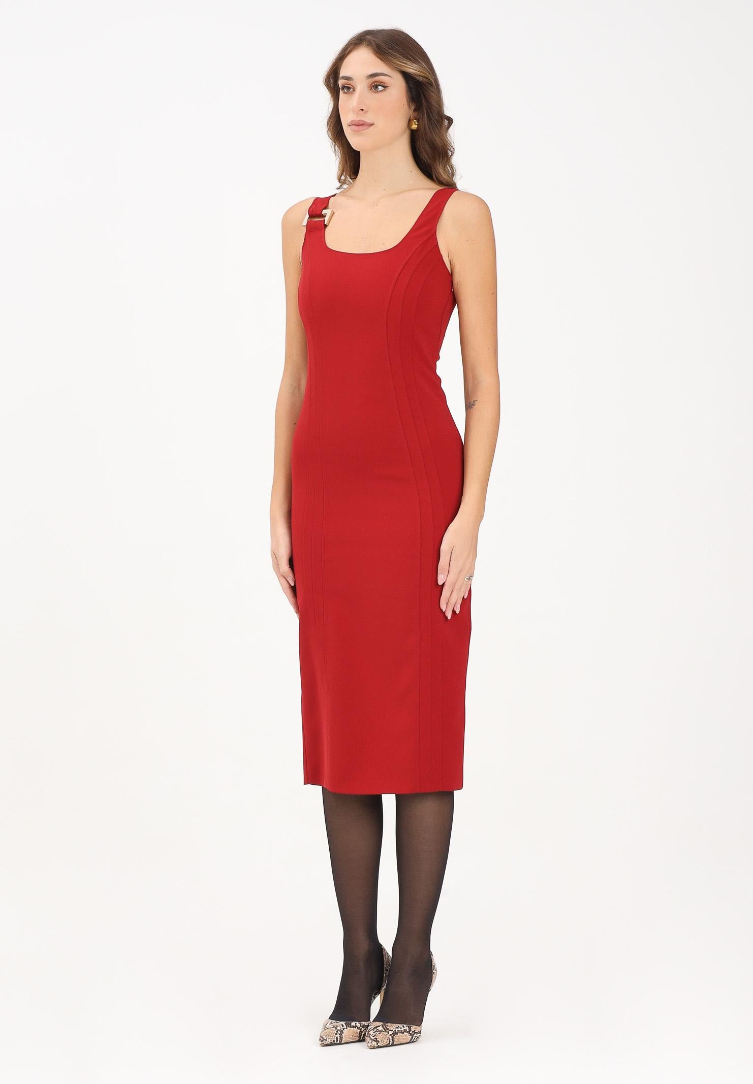 PATRIZIA PEPE Abito midi ESSENTIAL rosso da donna 8A1514A6F5 R862 PATRIZIA PEPE