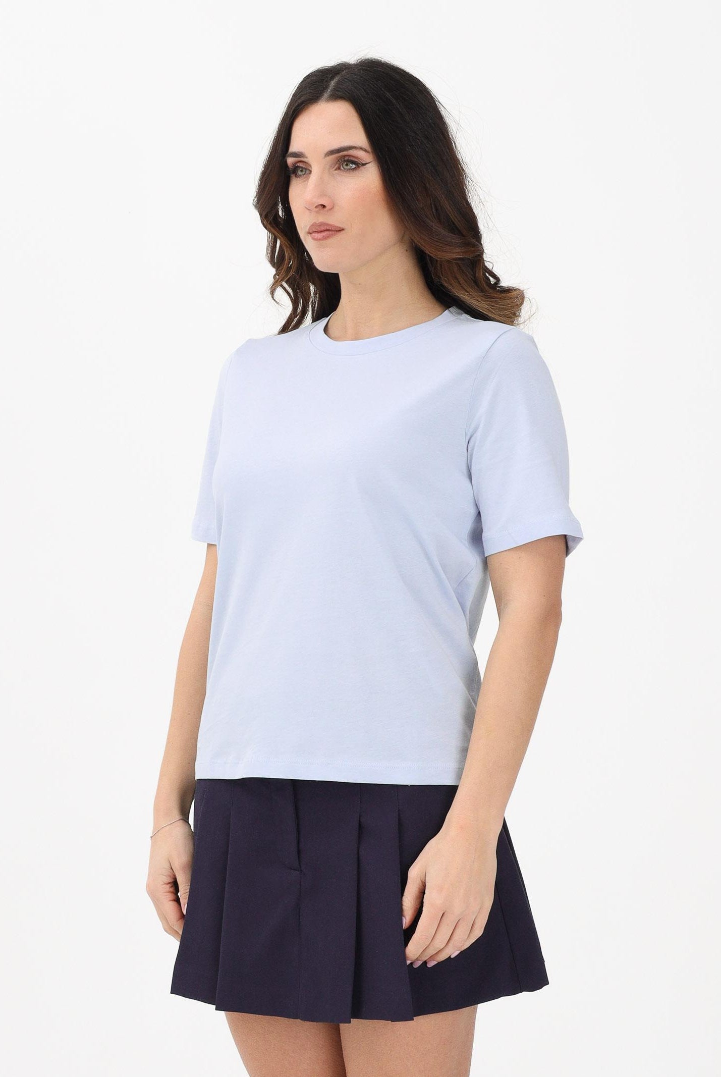ONLY T-shirt a manica corta celeste da donna 15270390 CABL ONLY