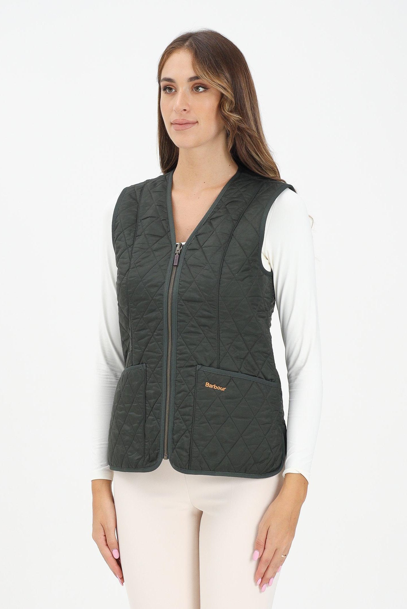 BARBOUR Smanicato Betty verde da donna da abbinare alla giacca Beadnell 252MLLI0003 OL71 BARBOUR