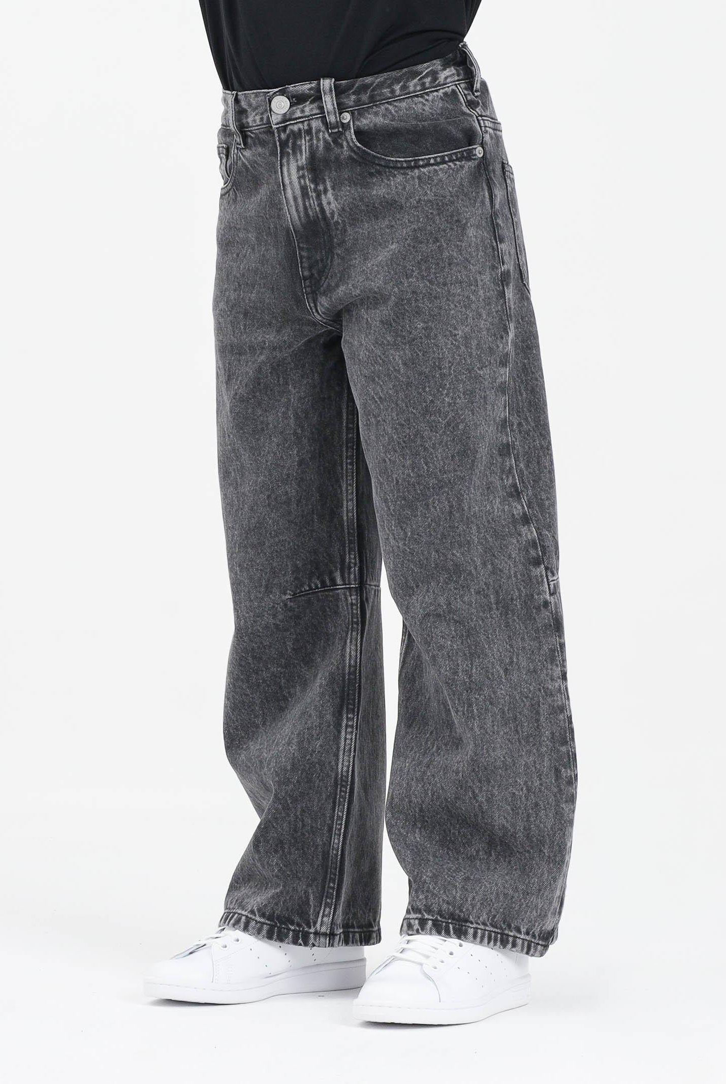 MAISON MARGIELA Jeans per donna, ragazzi e bambini in denim nero con leggere sfumature M60844MM06D M602 MAISON MARGIELA